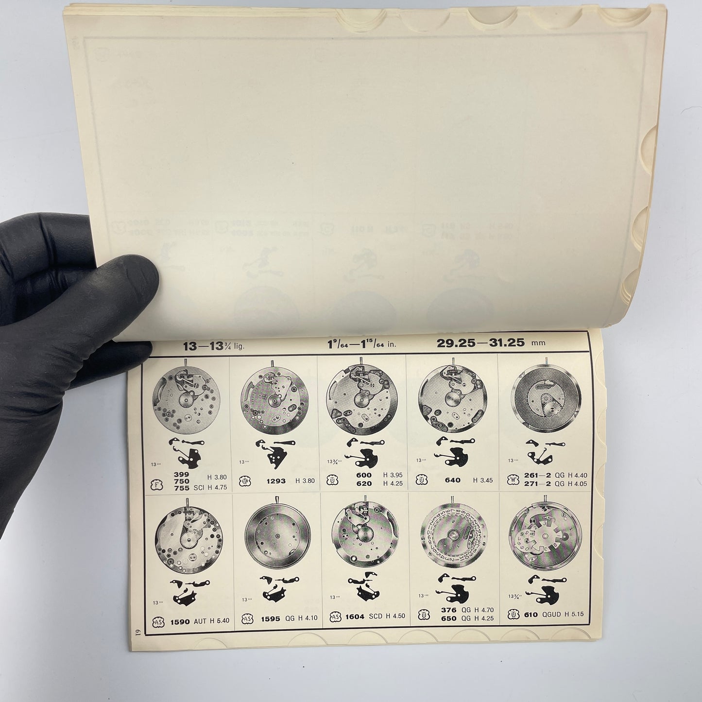 Official Catalogue of Swiss Watch Repair Parts Supplement No. 3 Part 1 1954-1958