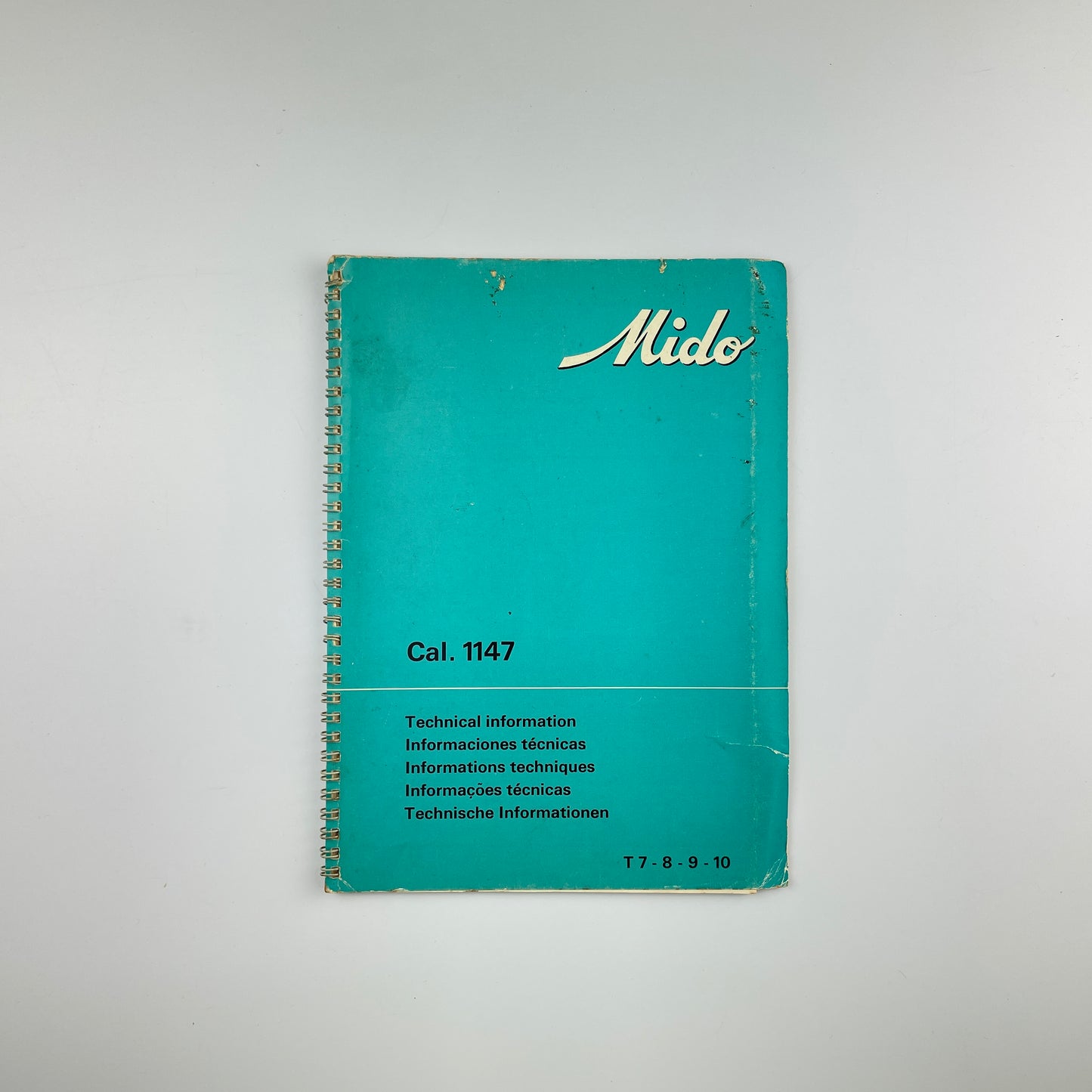 Mido Technical Information Cal. 1147 T7-T10