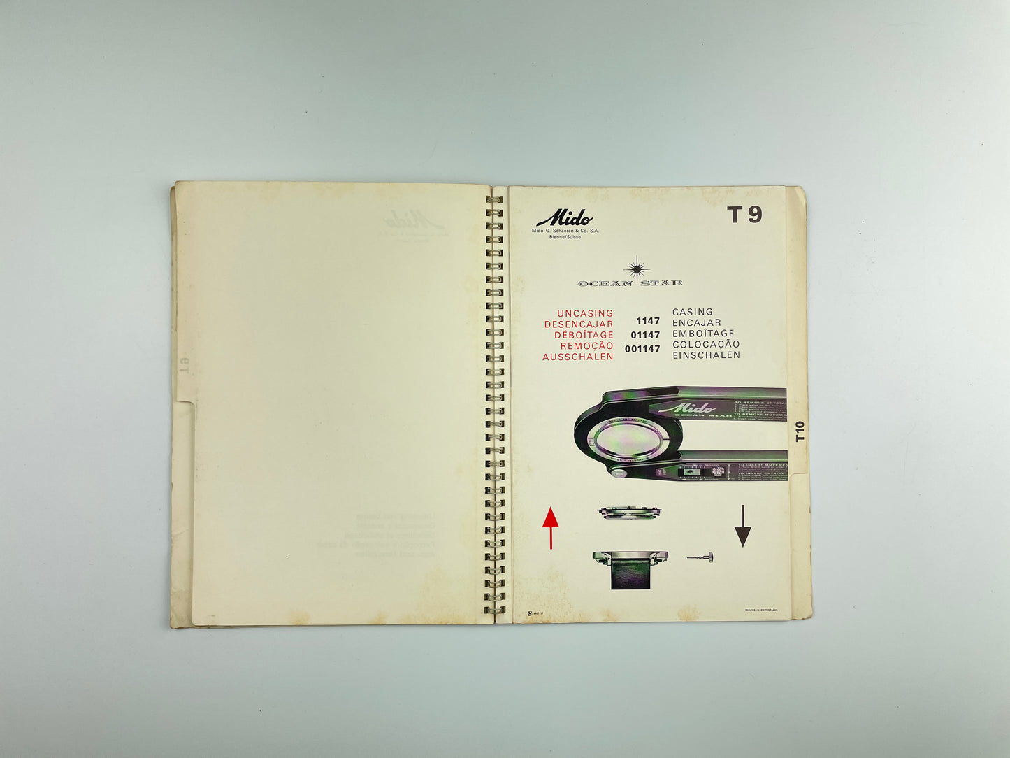 Mido Technical Information Cal. 1147 T7-T10