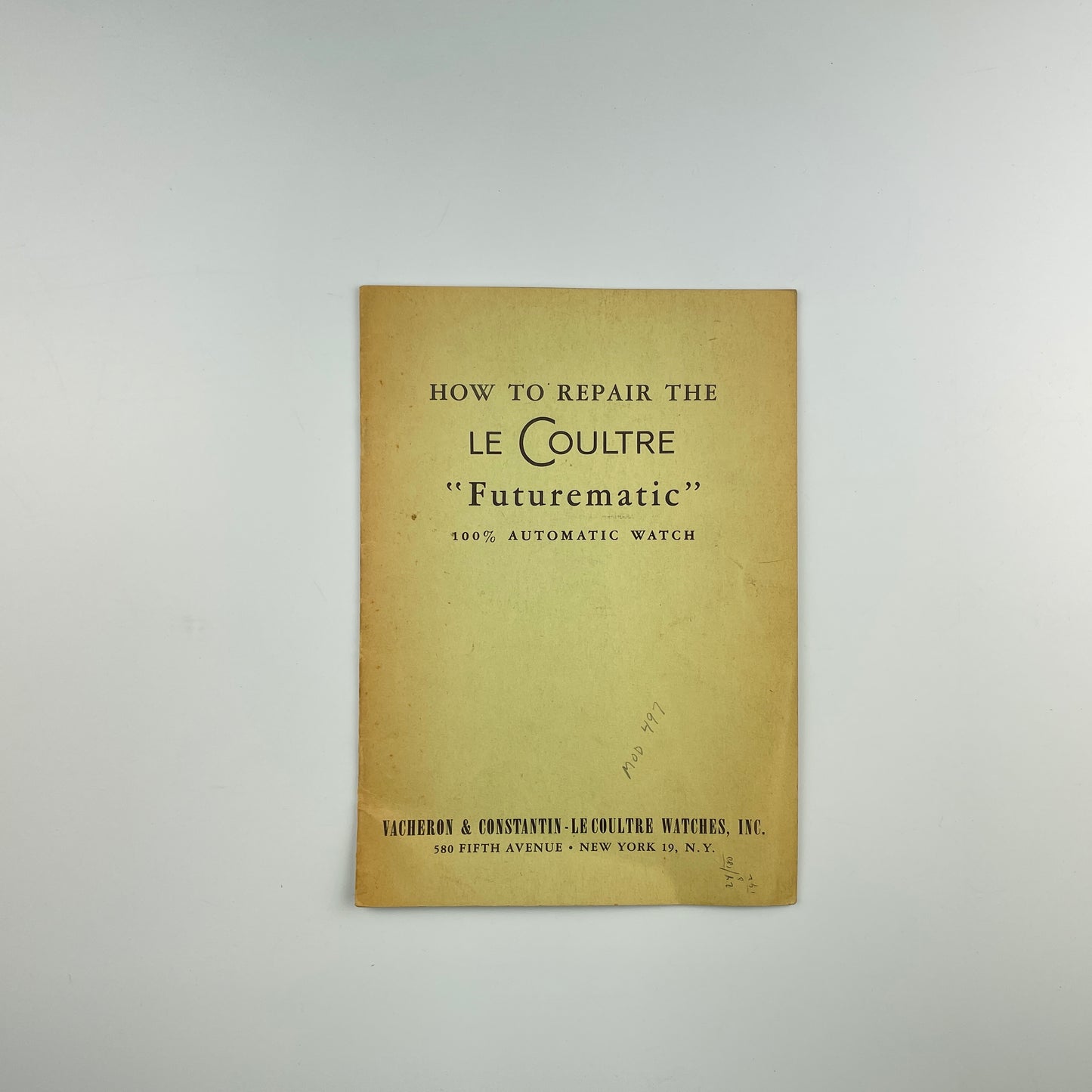 How to Repair the Le Coultre “Futurematic”