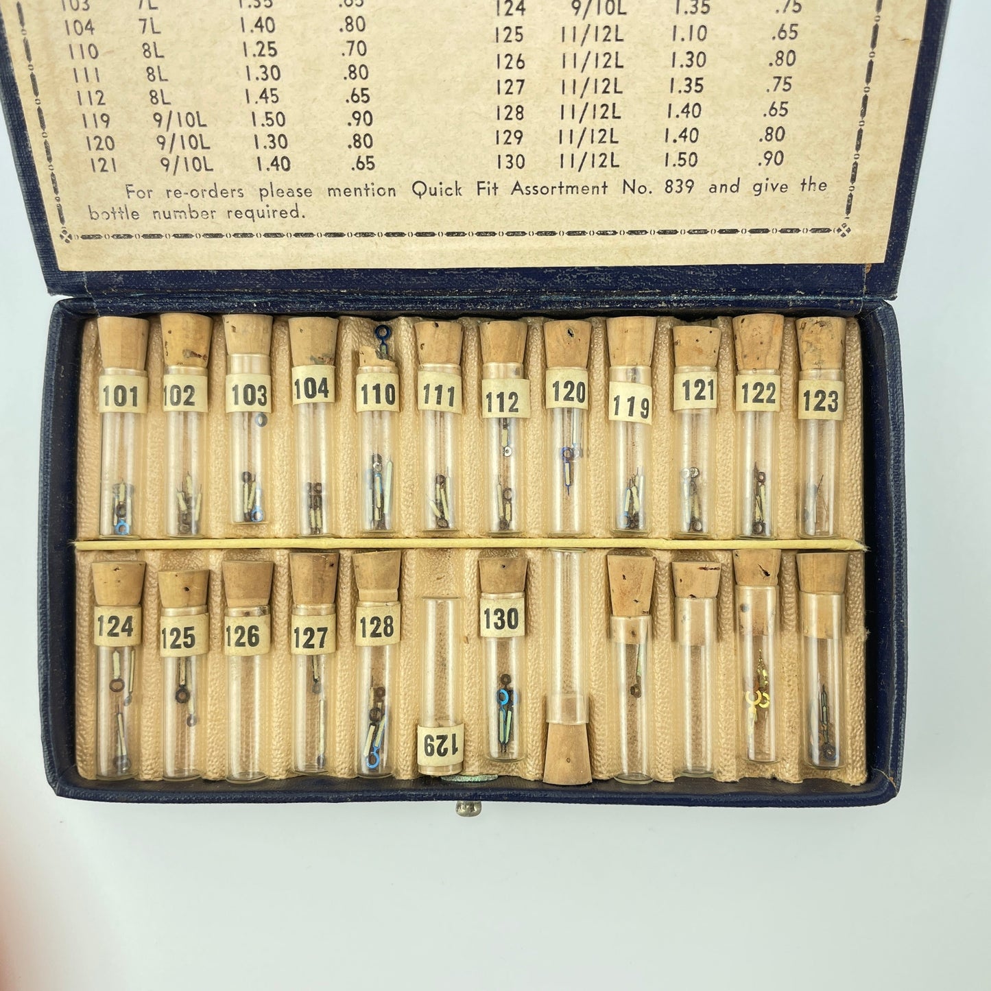 Lot 58- QuickFit Wristwatch Radium Hand Assortment No. 839