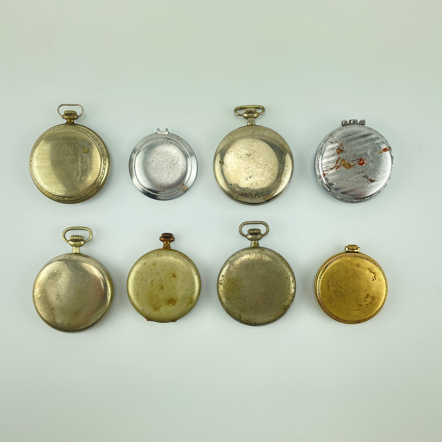 Lot 63- American and Swiss Pocket Watches Selection of (8)