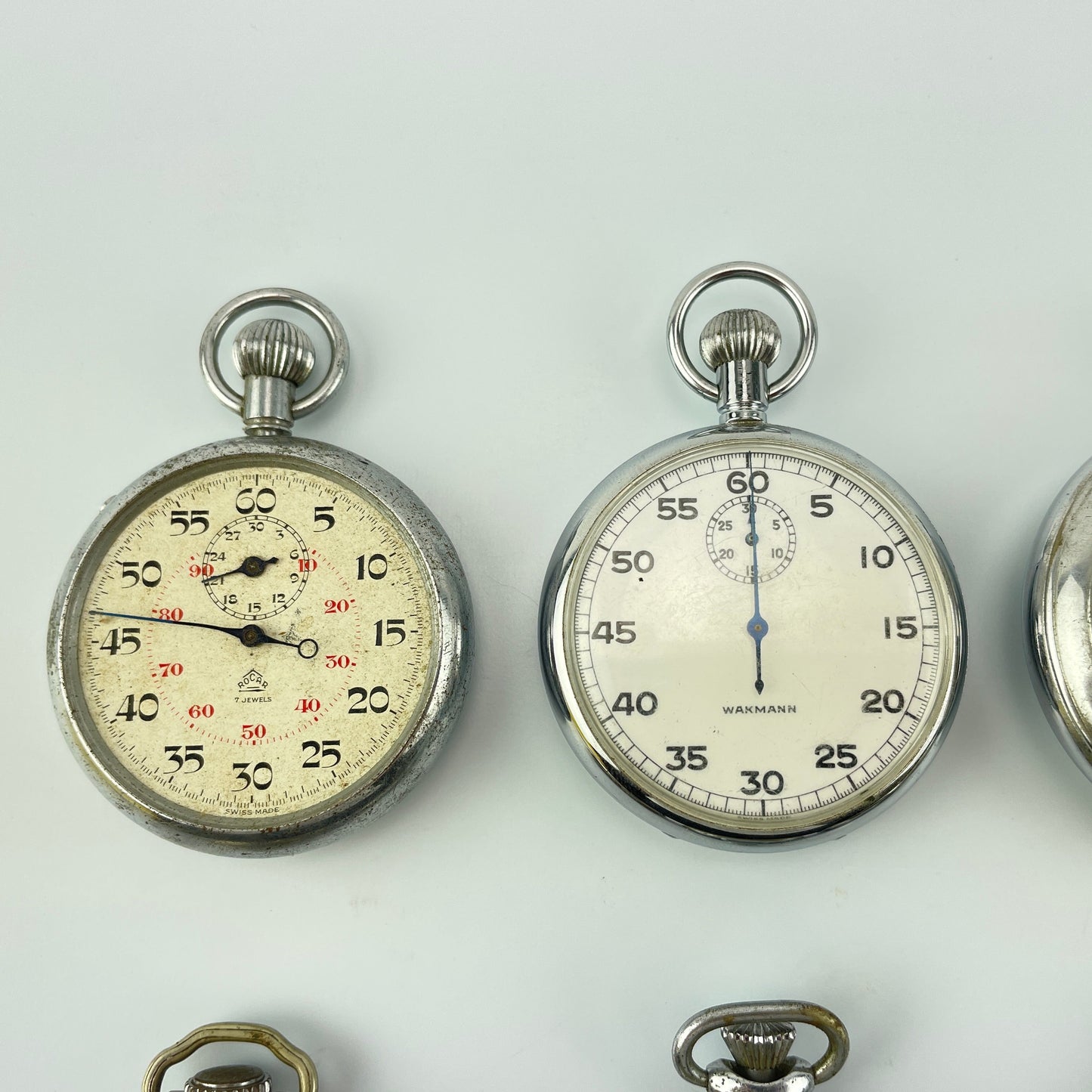 Lot 73- American & Swiss Low Grade (Dollar) Pocket Watches