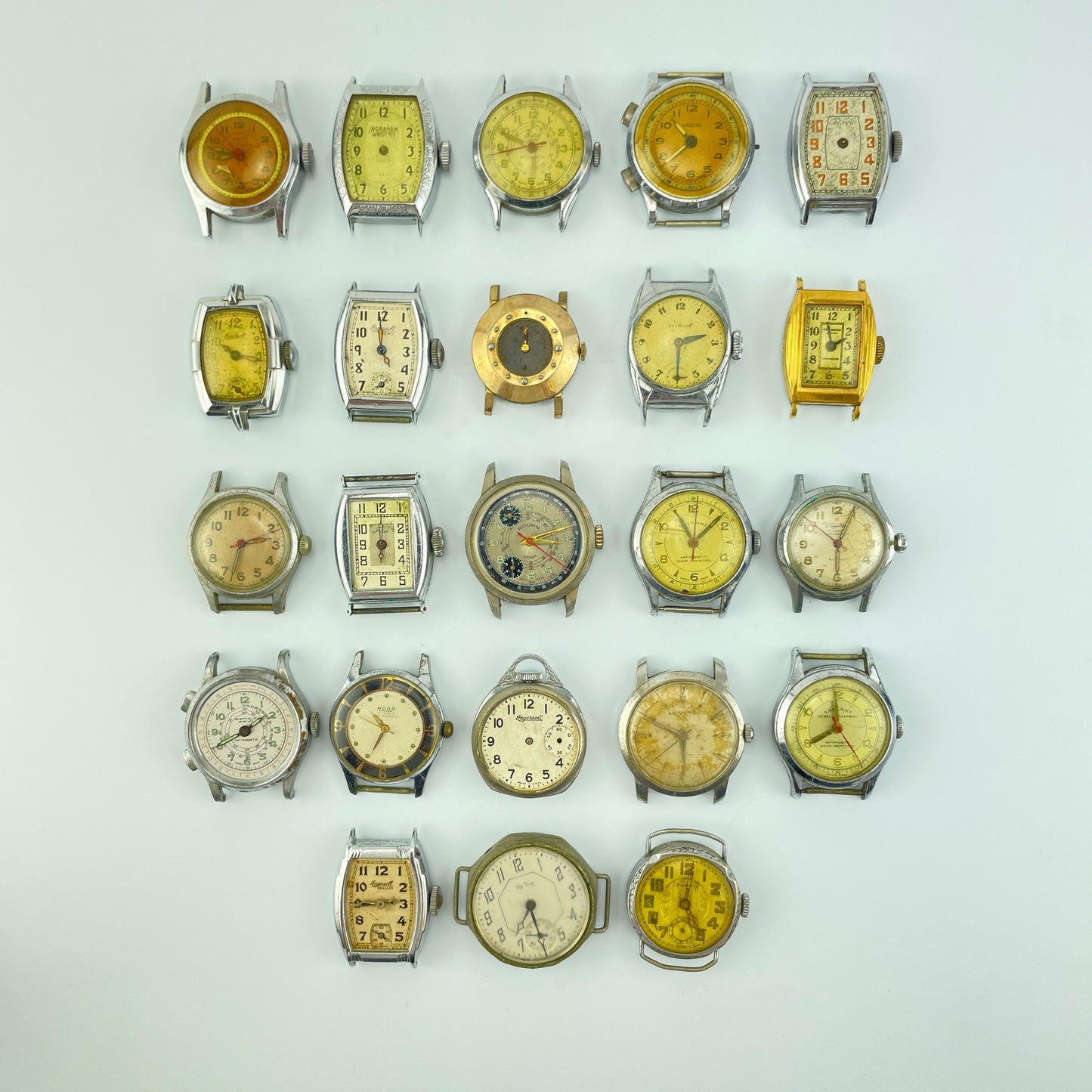 Lot 66- Vintage American & Swiss Men’s Mechanical Wristwatches