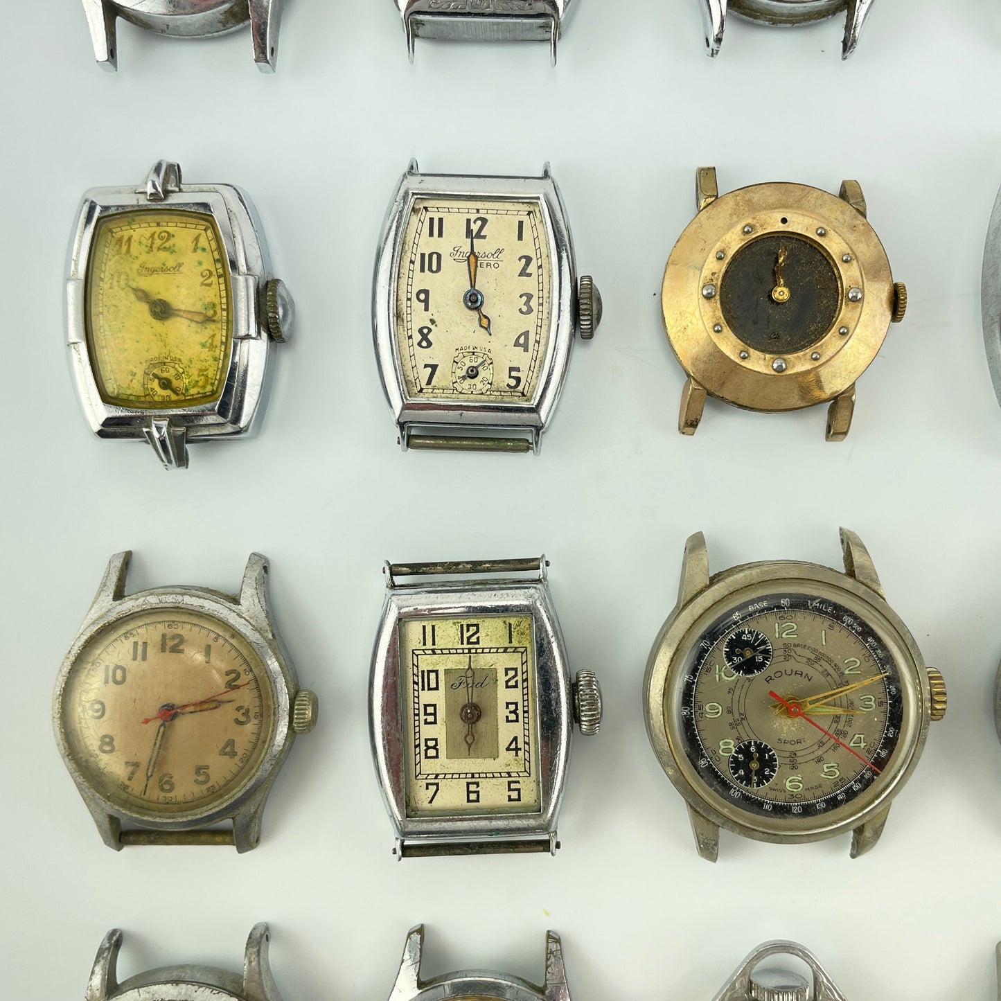 Lot 66- Vintage American & Swiss Men’s Mechanical Wristwatches