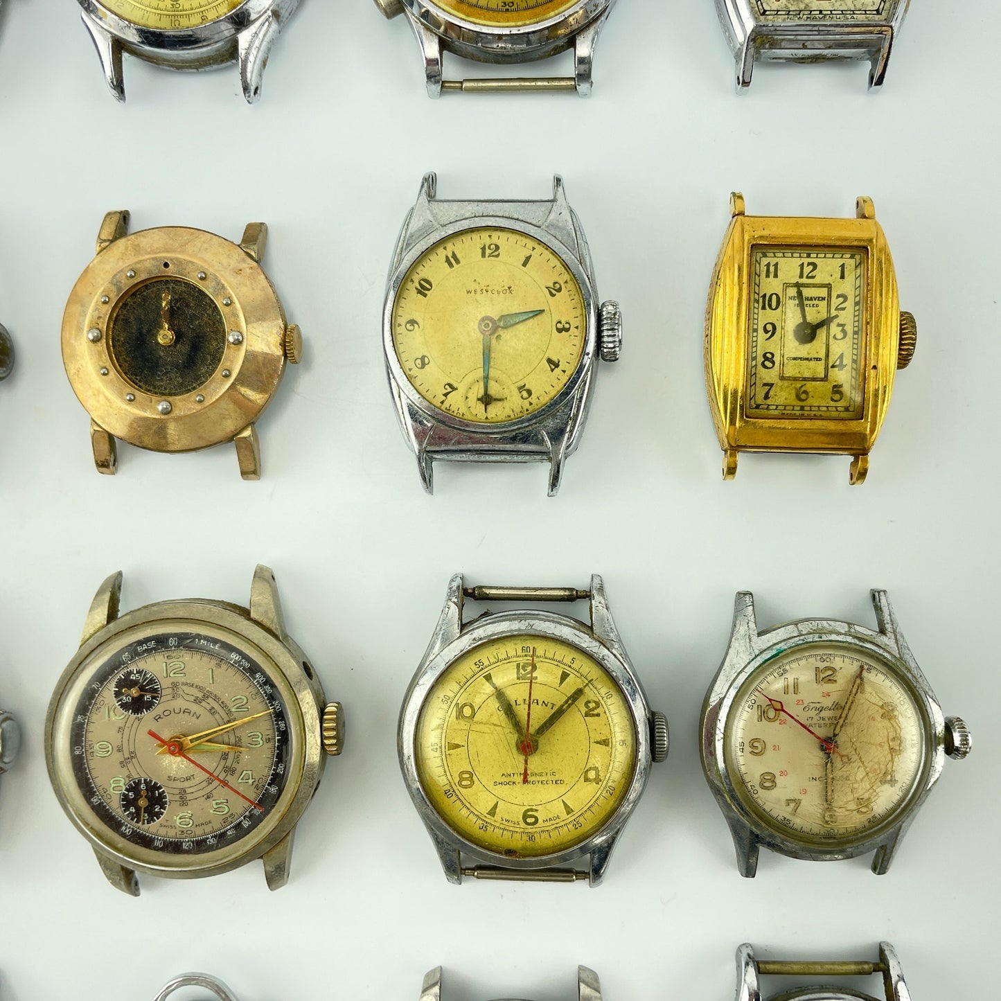Lot 66- Vintage American & Swiss Men’s Mechanical Wristwatches