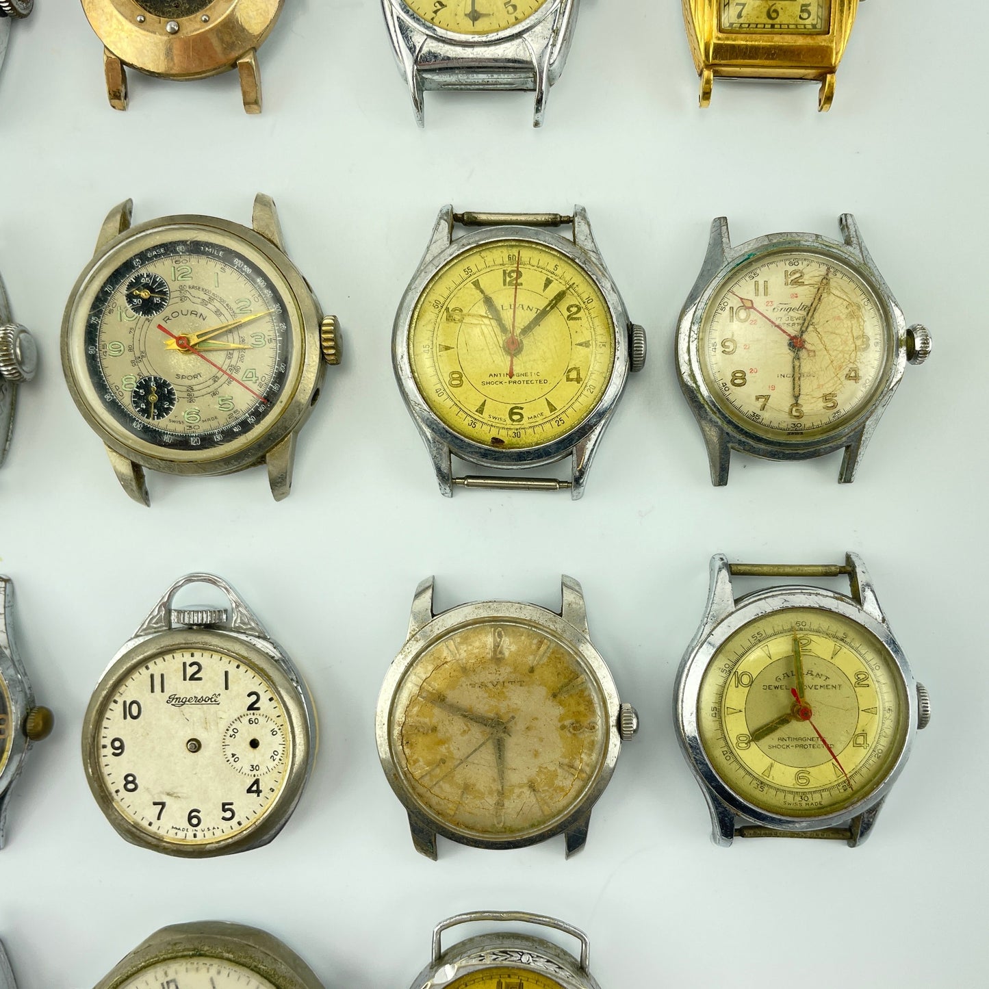 Lot 66- Vintage American & Swiss Men’s Mechanical Wristwatches