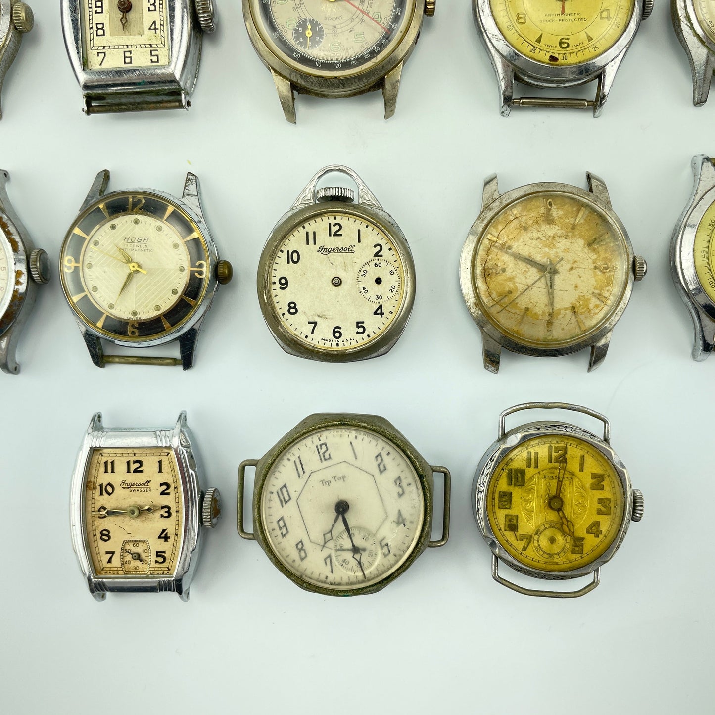 Lot 66- Vintage American & Swiss Men’s Mechanical Wristwatches