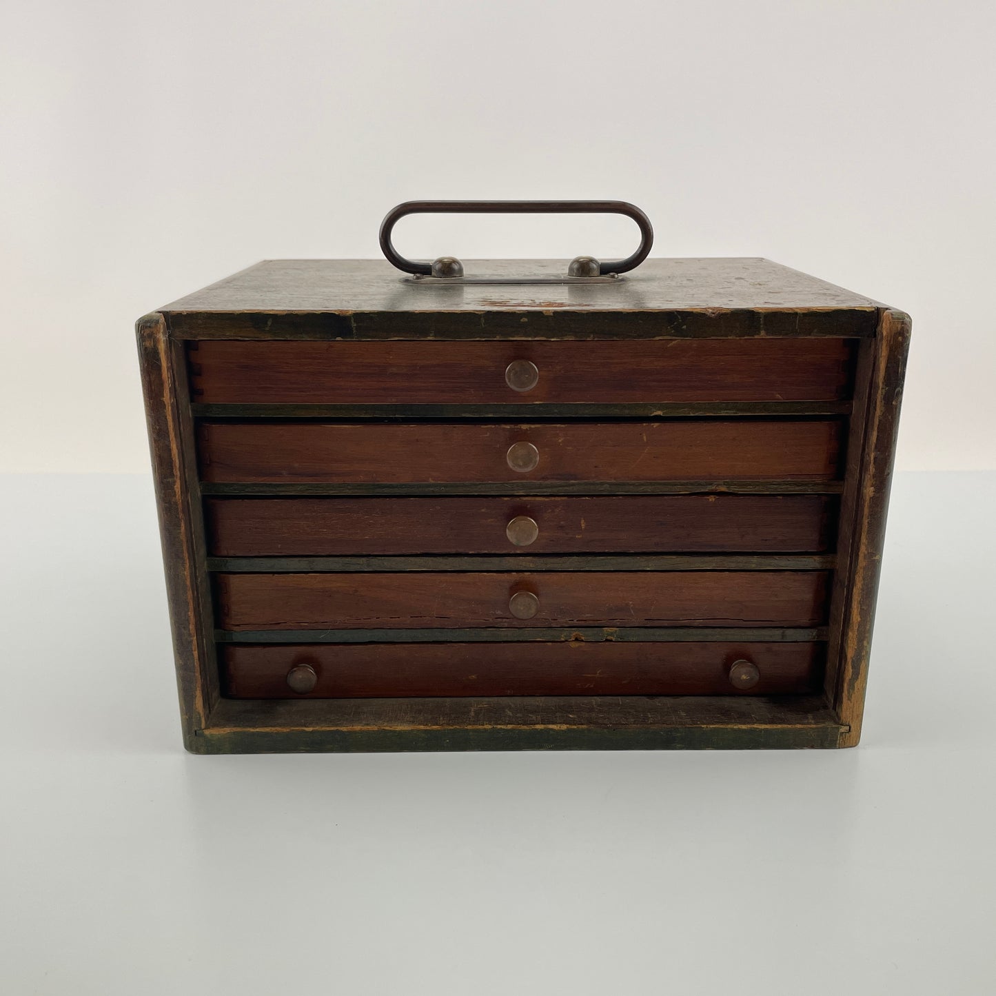 Lot 86- Wooden Tray Case with Watch Contents