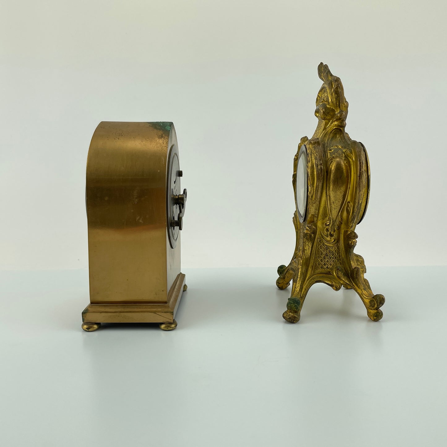 Lot 59- Seth Thomas & Jennings Brother Desk Clock Set