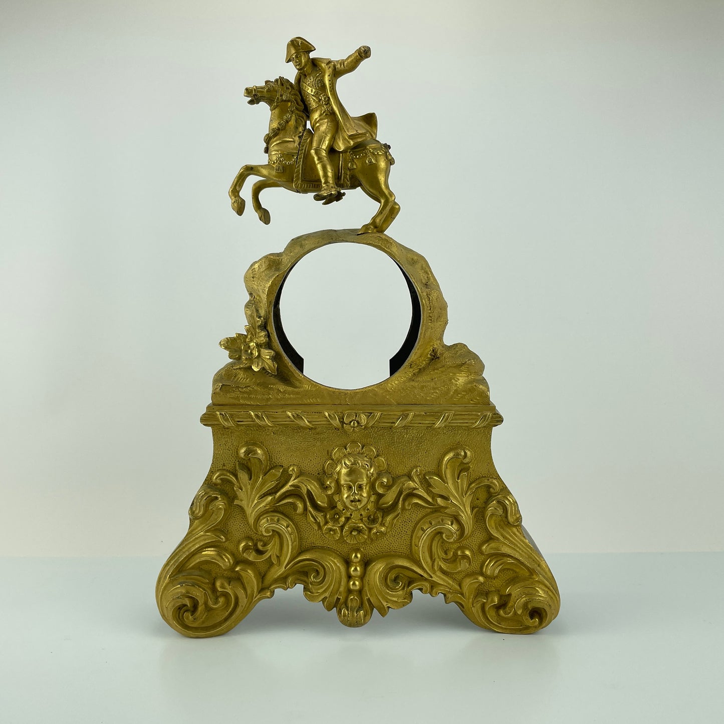 Lot 68- Early 19th Century Figural Napoleonic Brass Clock Case