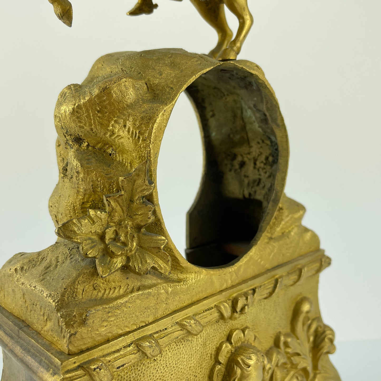 Lot 68- Early 19th Century Figural Napoleonic Brass Clock Case