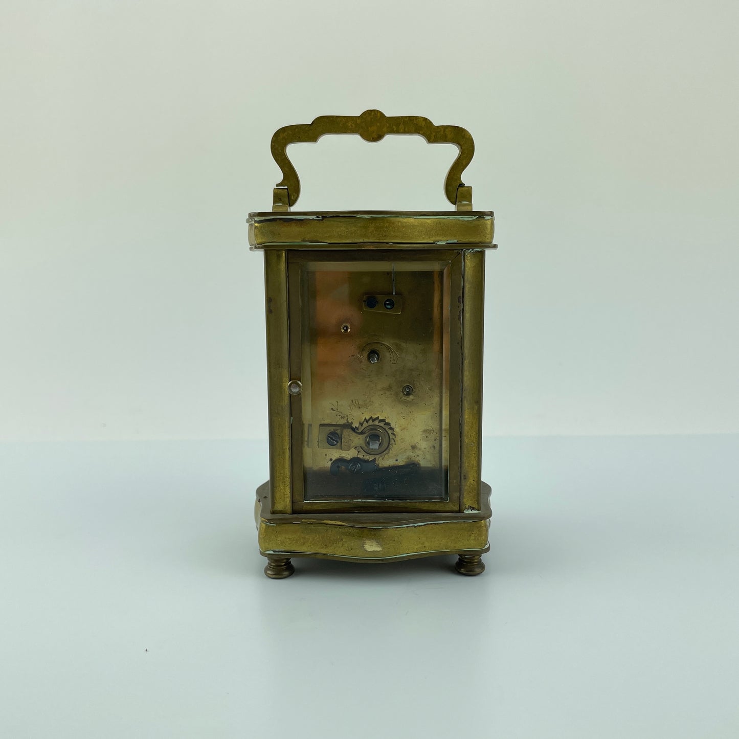 Lot 72- French Carriage Clock with Wooden Carrying Case
