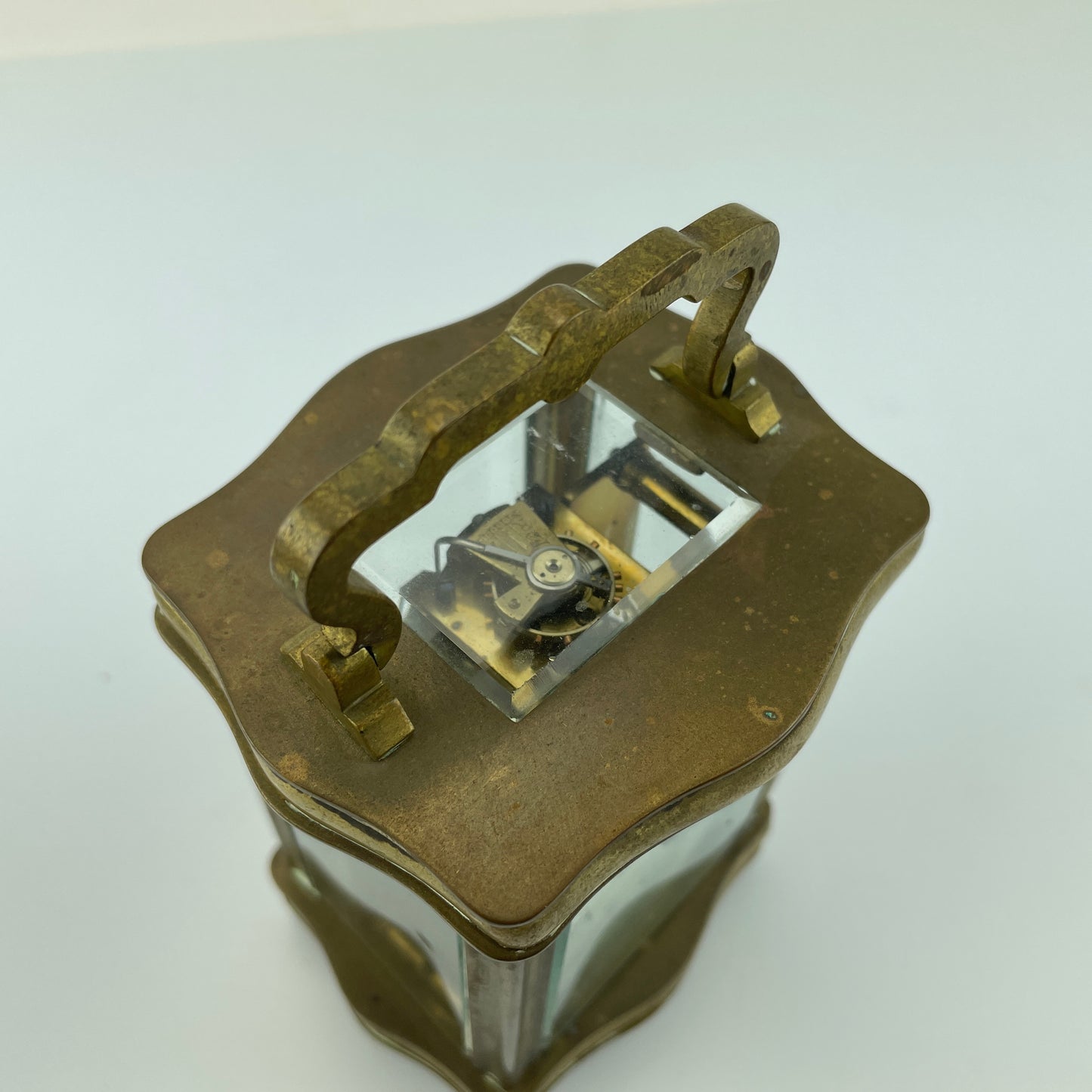Lot 72- French Carriage Clock with Wooden Carrying Case