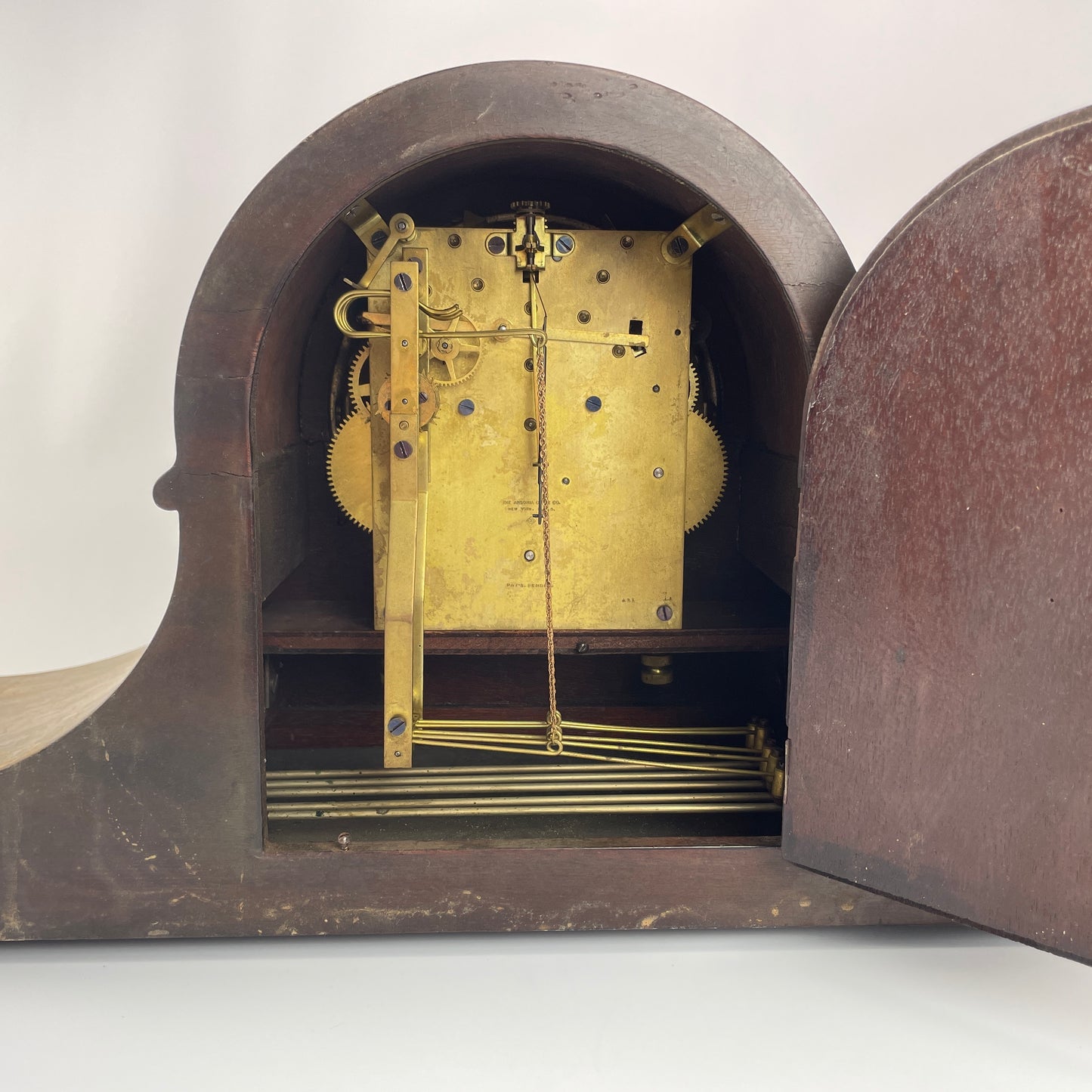 Lot 78- Ansonia Tambour 8-Day Mantle Clock