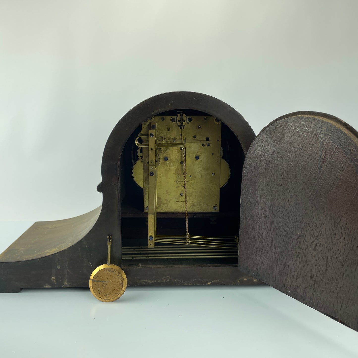 Lot 78- Ansonia Tambour 8-Day Mantle Clock