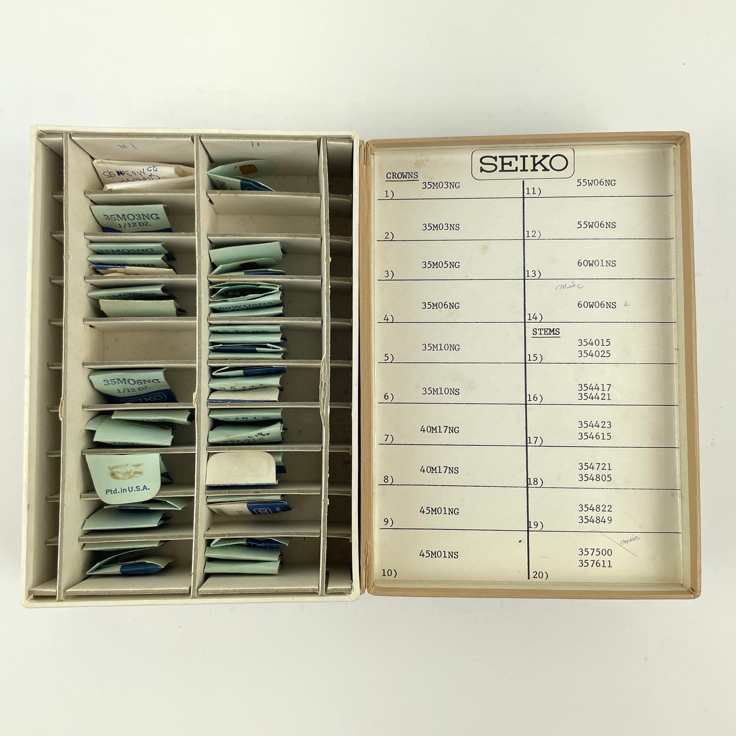 Lot 90- Seiko Gasket – Stem & Crown Assortment