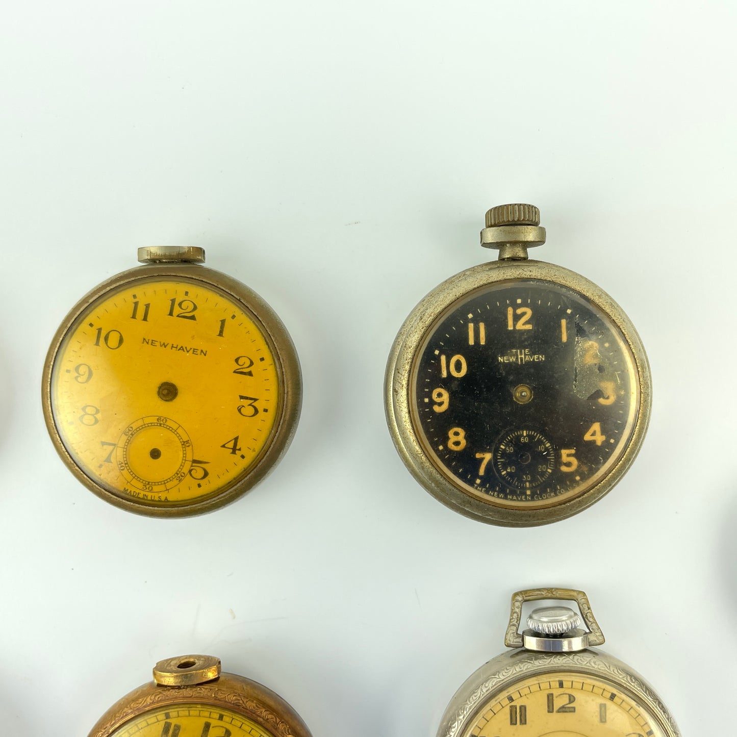 Lot 100- New Haven Dollar Pocket Watches