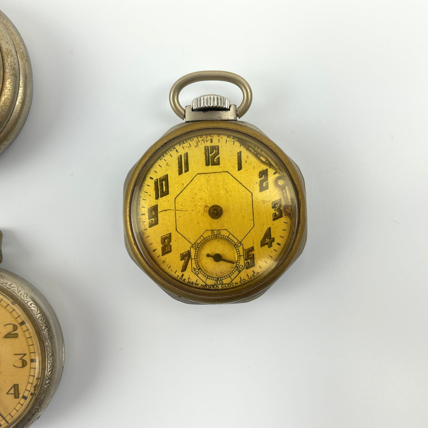 Lot 100- New Haven Dollar Pocket Watches