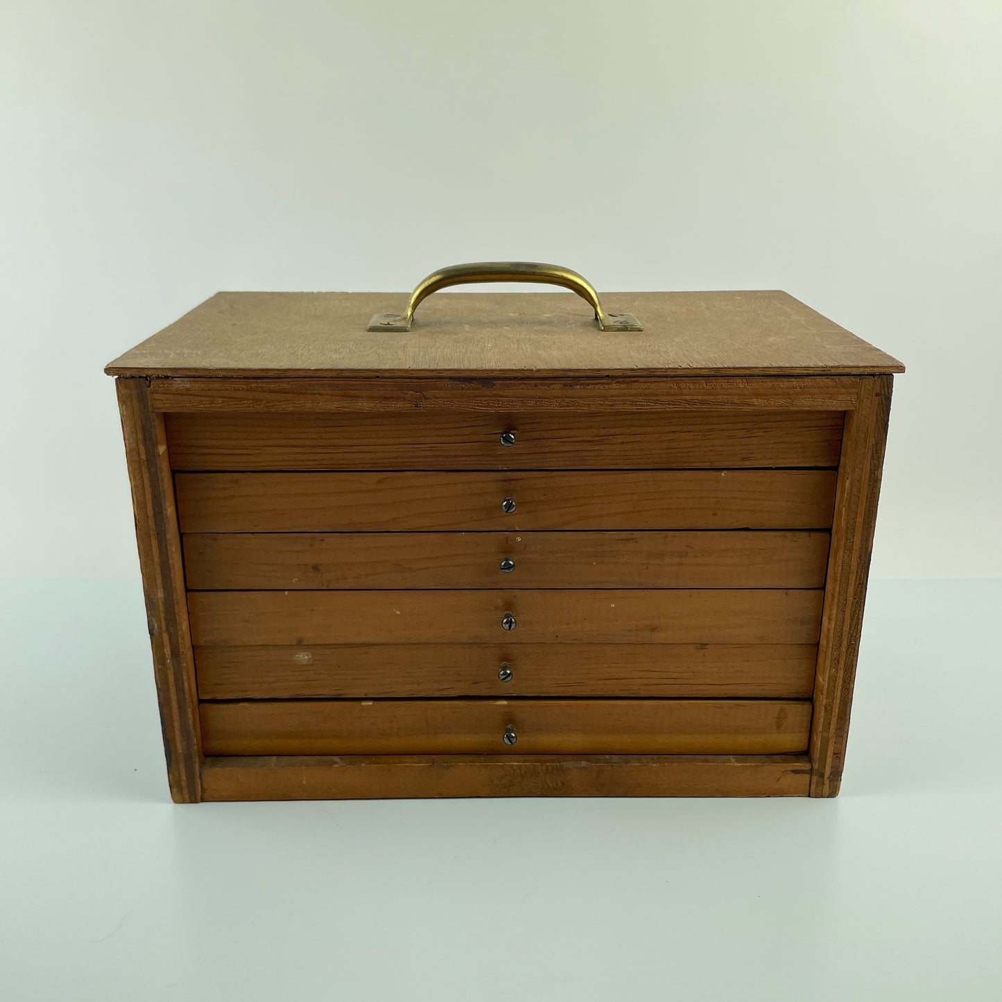 Lot 102- Watchmaker's Wooden Storage Toolboxes