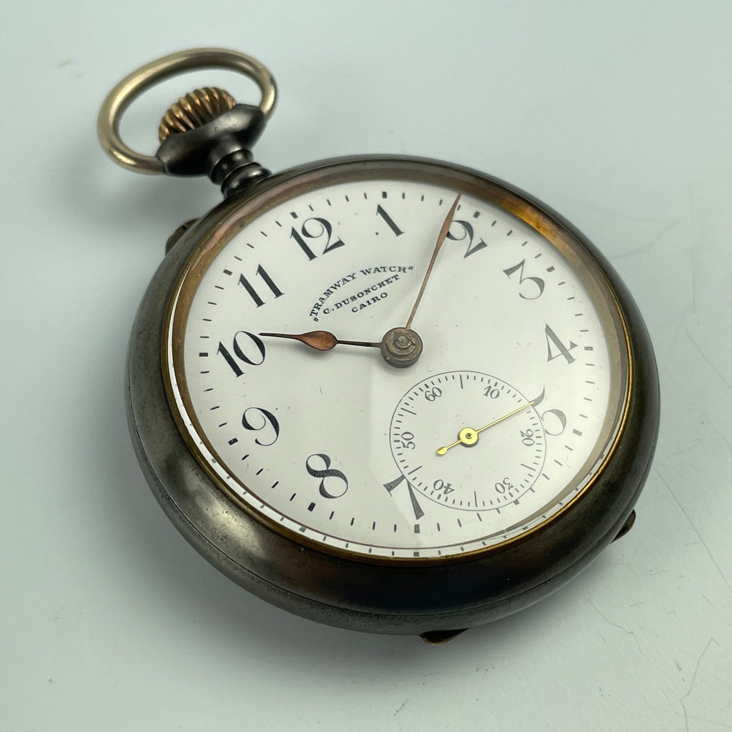 Lot 4- Swiss Dusonchet Cairo Watch in 50 MM Hinged Metal Case