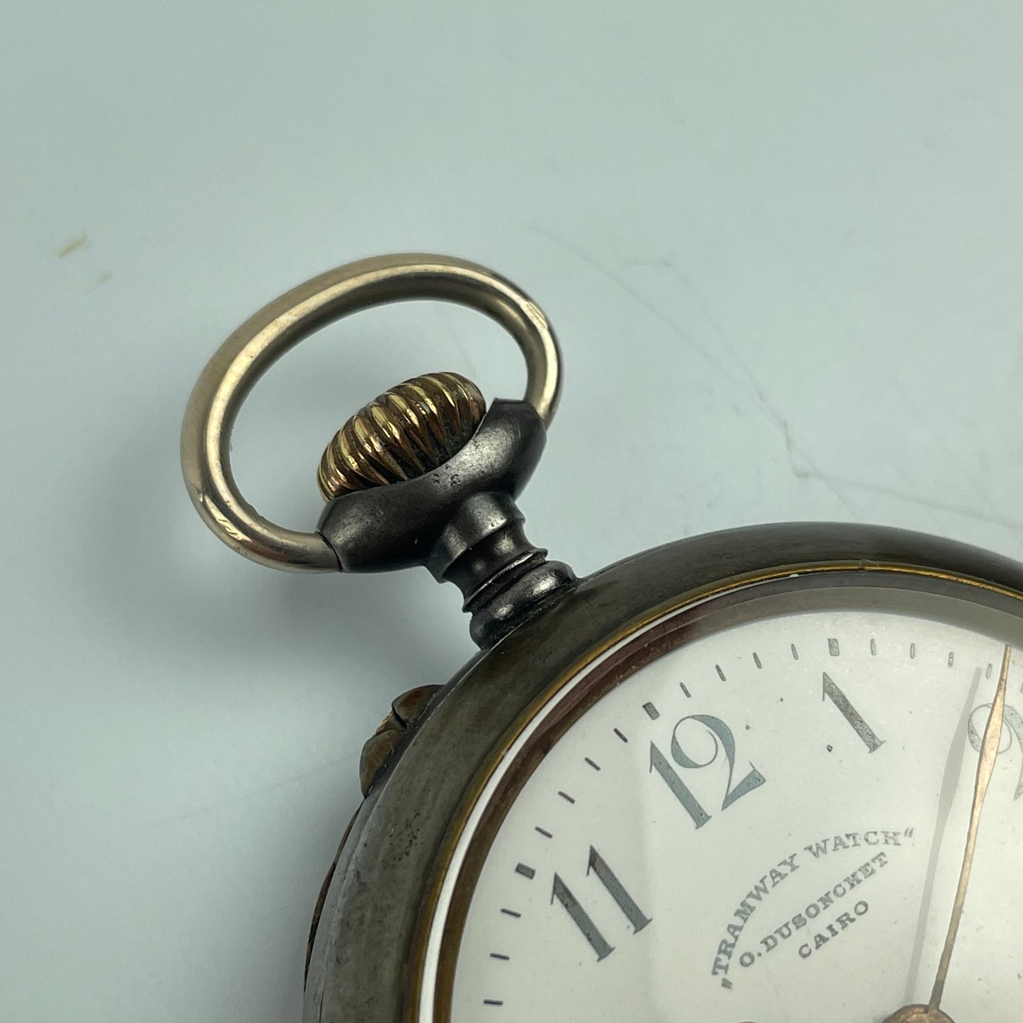 Lot 4- Swiss Dusonchet Cairo Watch in 50 MM Hinged Metal Case