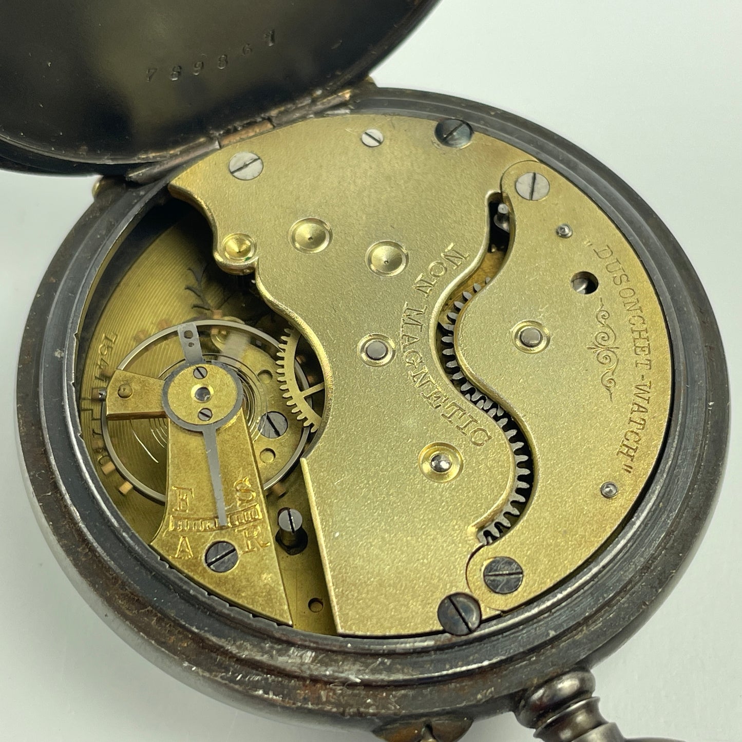 Lot 4- Swiss Dusonchet Cairo Watch in 50 MM Hinged Metal Case
