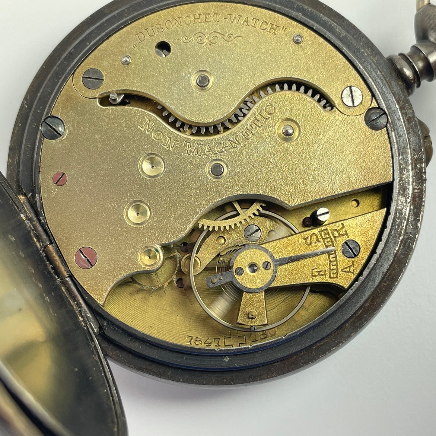 Lot 4- Swiss Dusonchet Cairo Watch in 50 MM Hinged Metal Case