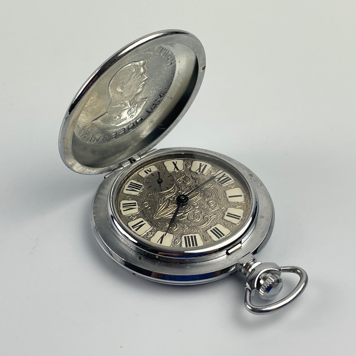 Lot 10- Russian Men’s Vintage Mechanical Pocket Watch