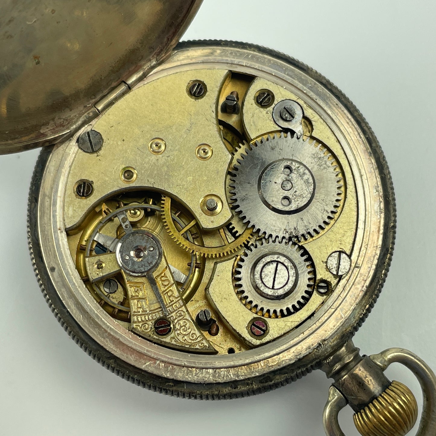 Lot 17- Swiss Sterling Silver & Coin Silver Pocket Watches