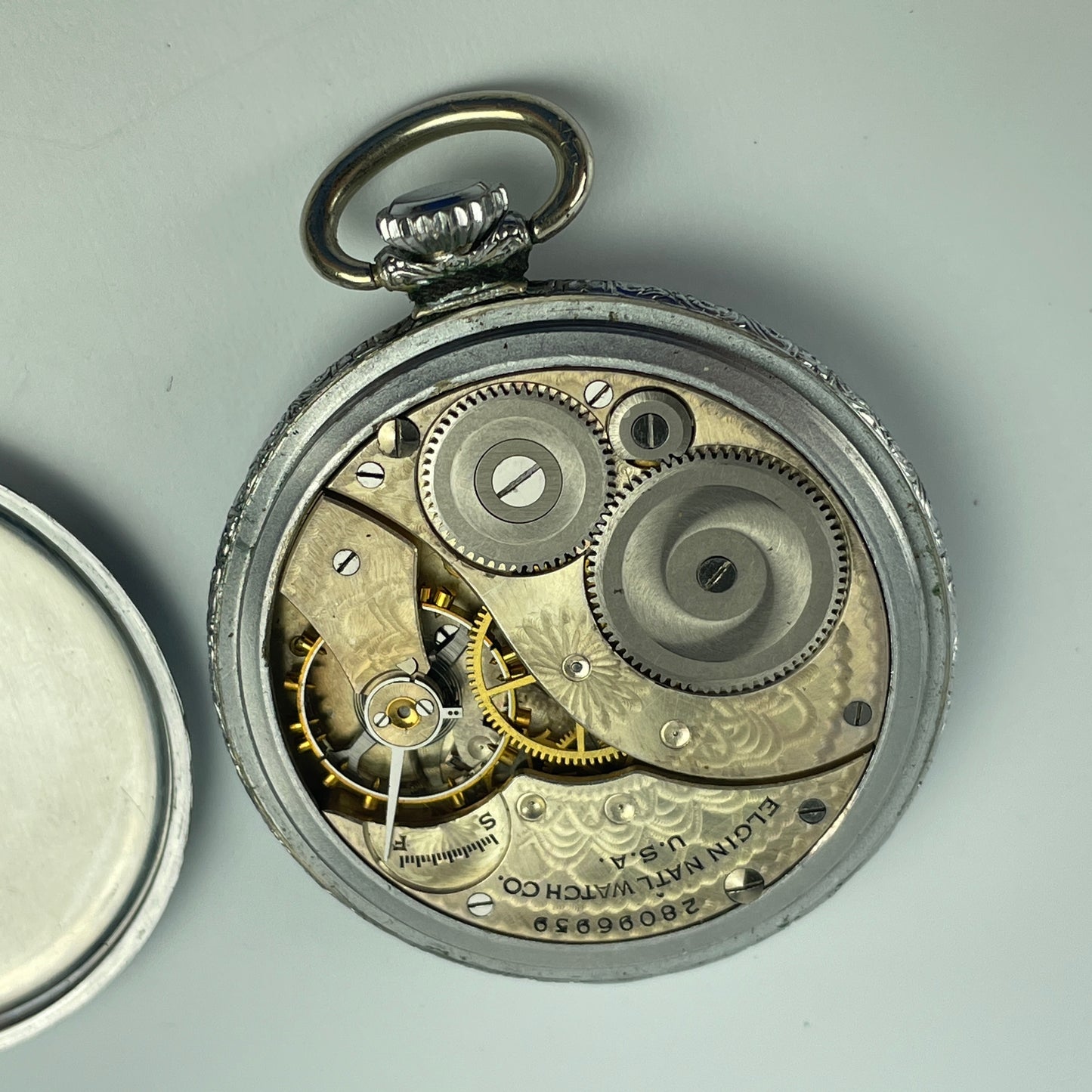 Lot 21- Elgin 12 Size 17 Jewel Pocket Watch