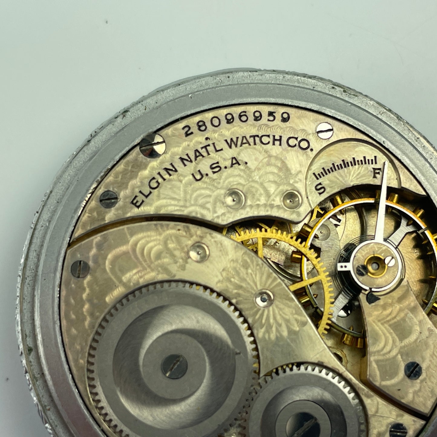 Lot 21- Elgin 12 Size 17 Jewel Pocket Watch