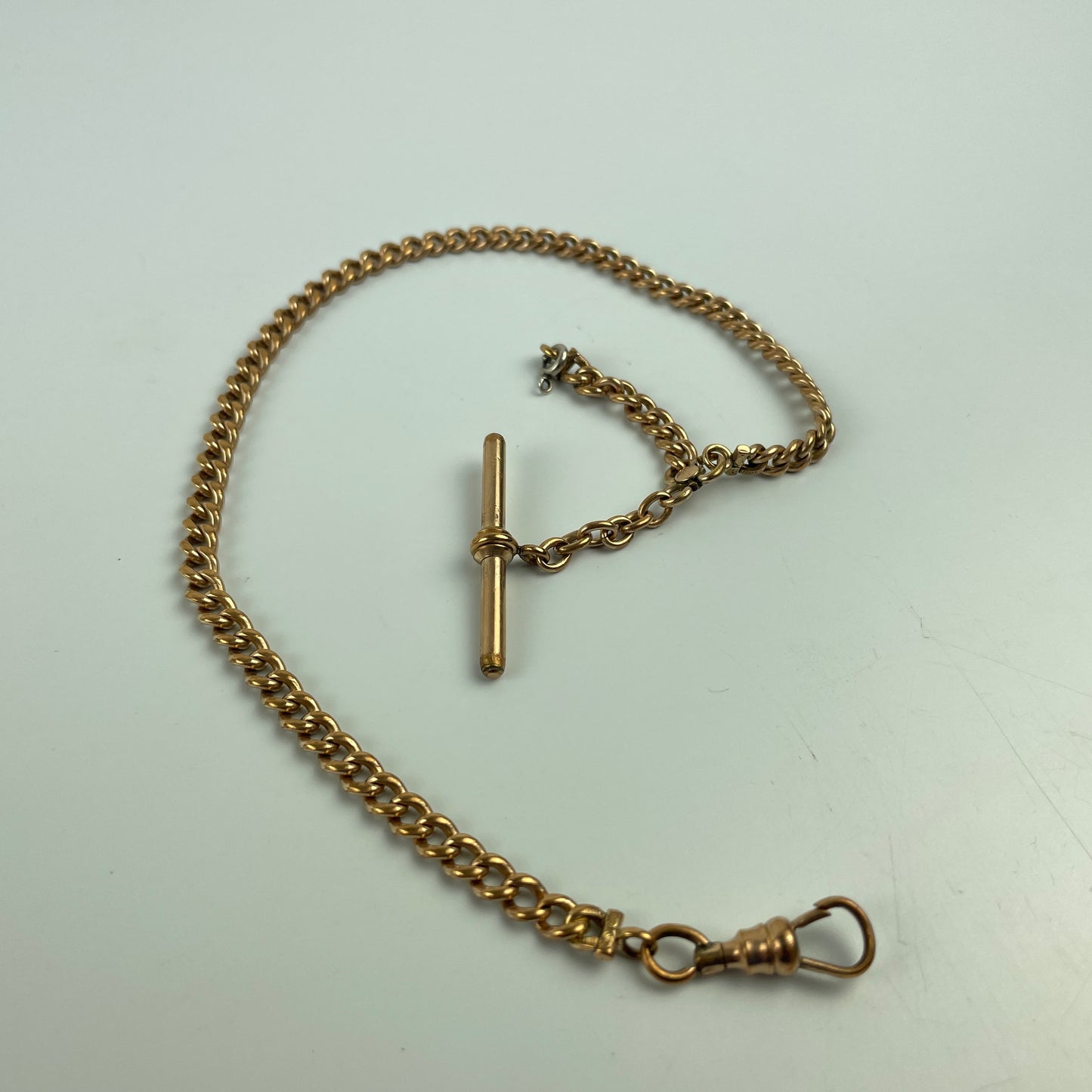 Lot 25- Men's YGF 14-inch Pocket Watch Chain