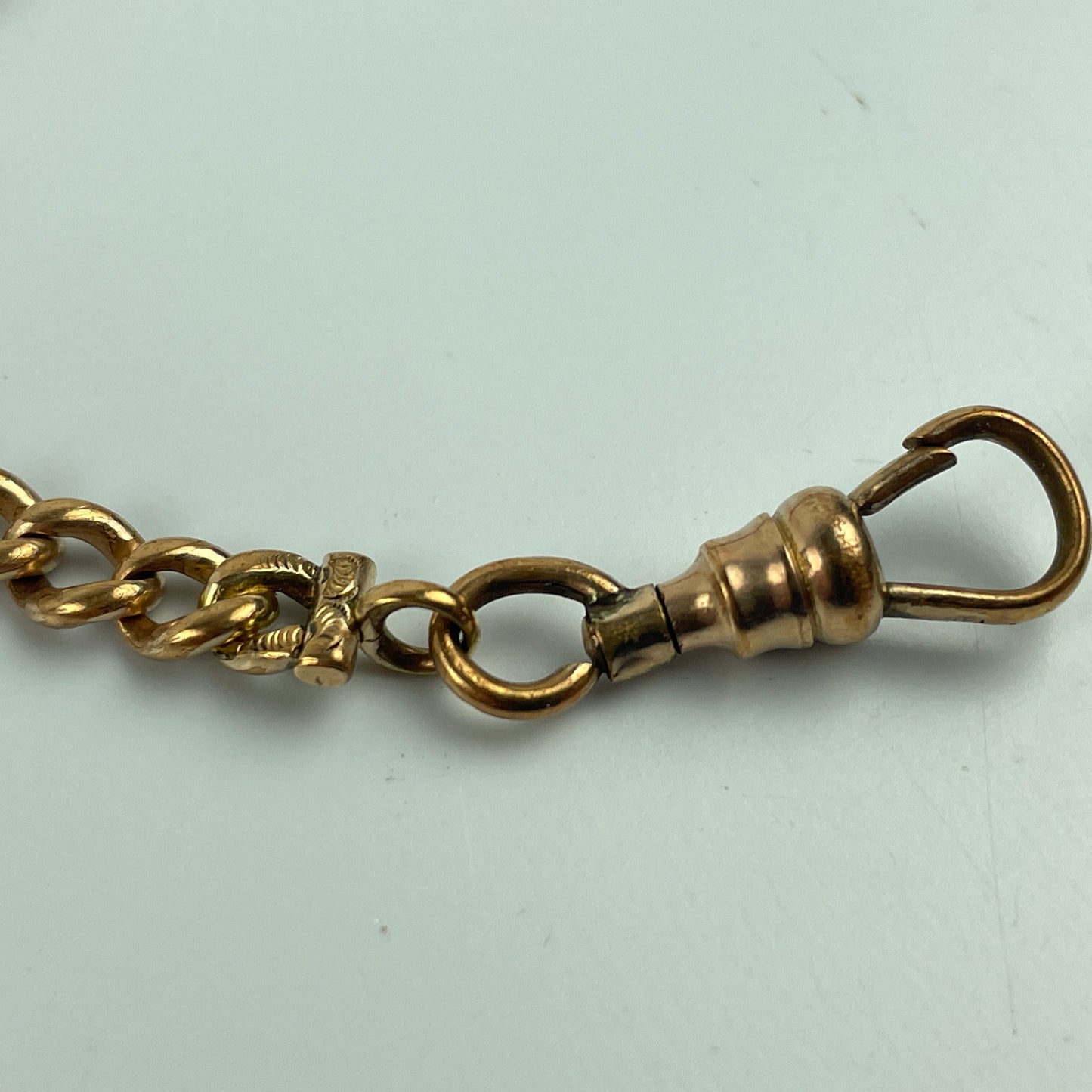 Lot 25- Men's YGF 14-inch Pocket Watch Chain