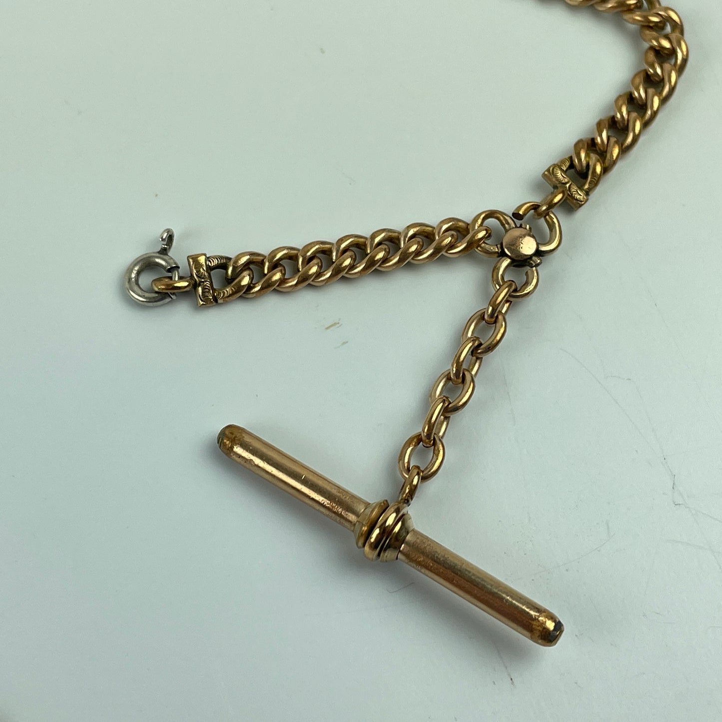 Lot 25- Men's YGF 14-inch Pocket Watch Chain