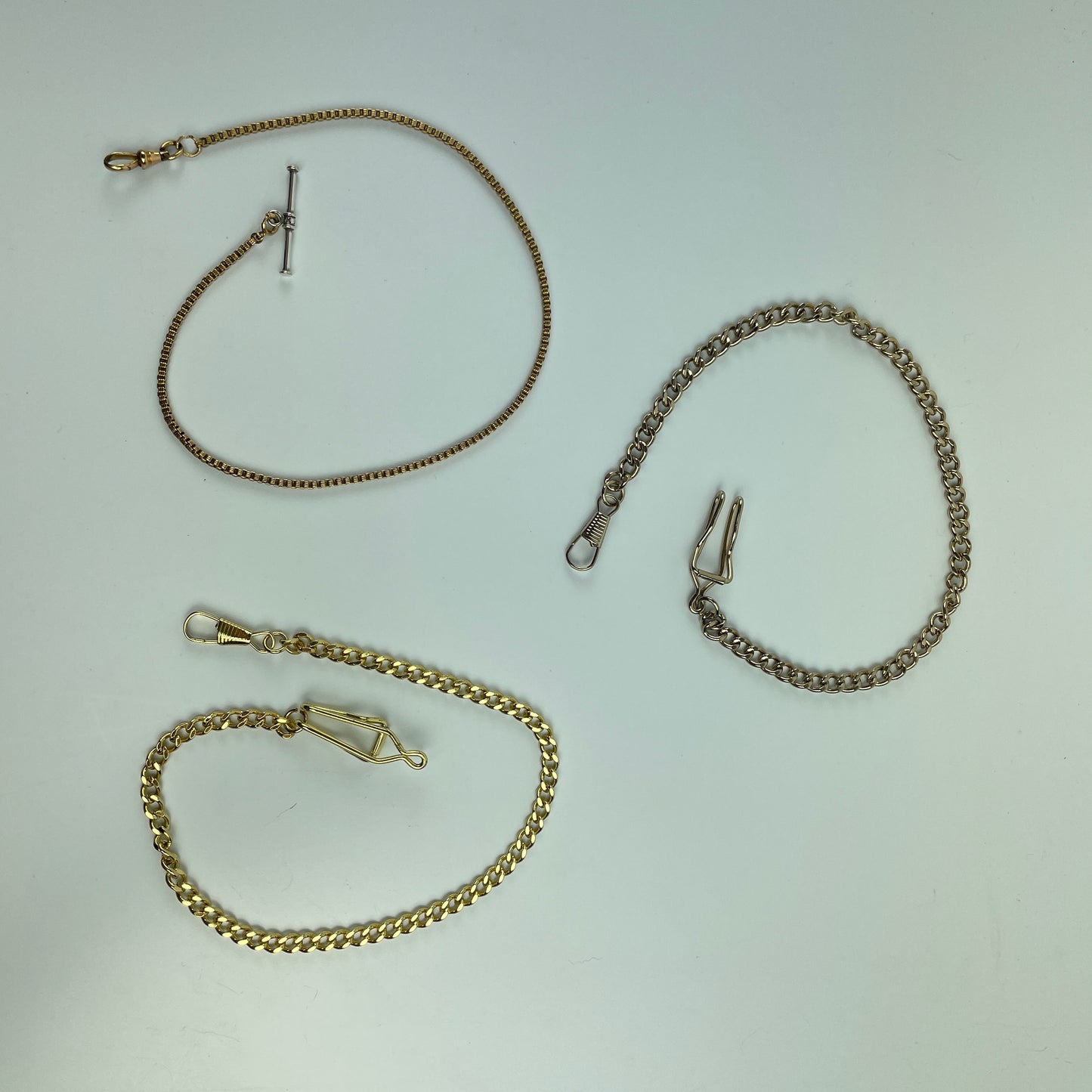 Lot 27- Three Men's Pocket Watch Chains