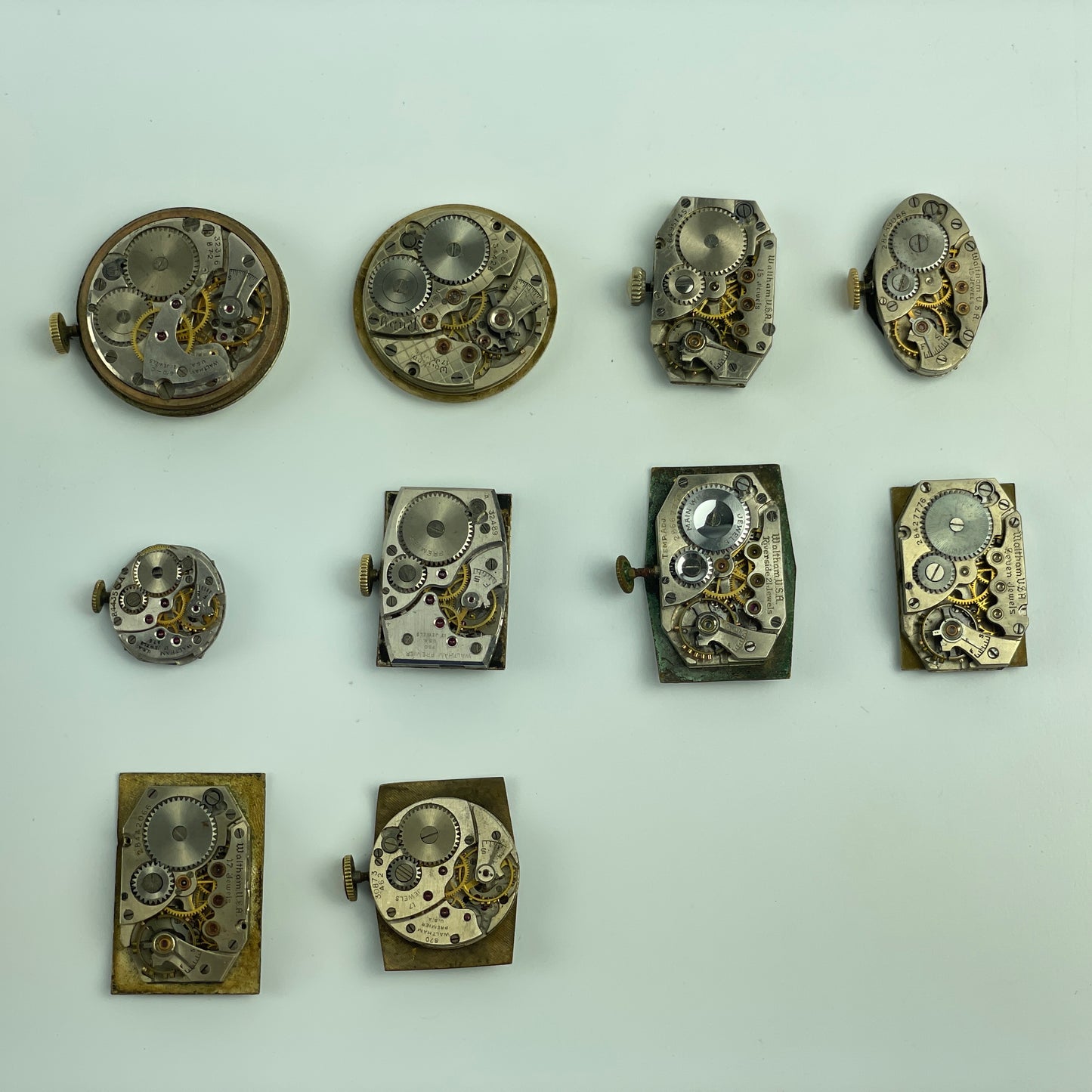 Lot 29- Waltham Vintage Mechanical Wristwatch Movements