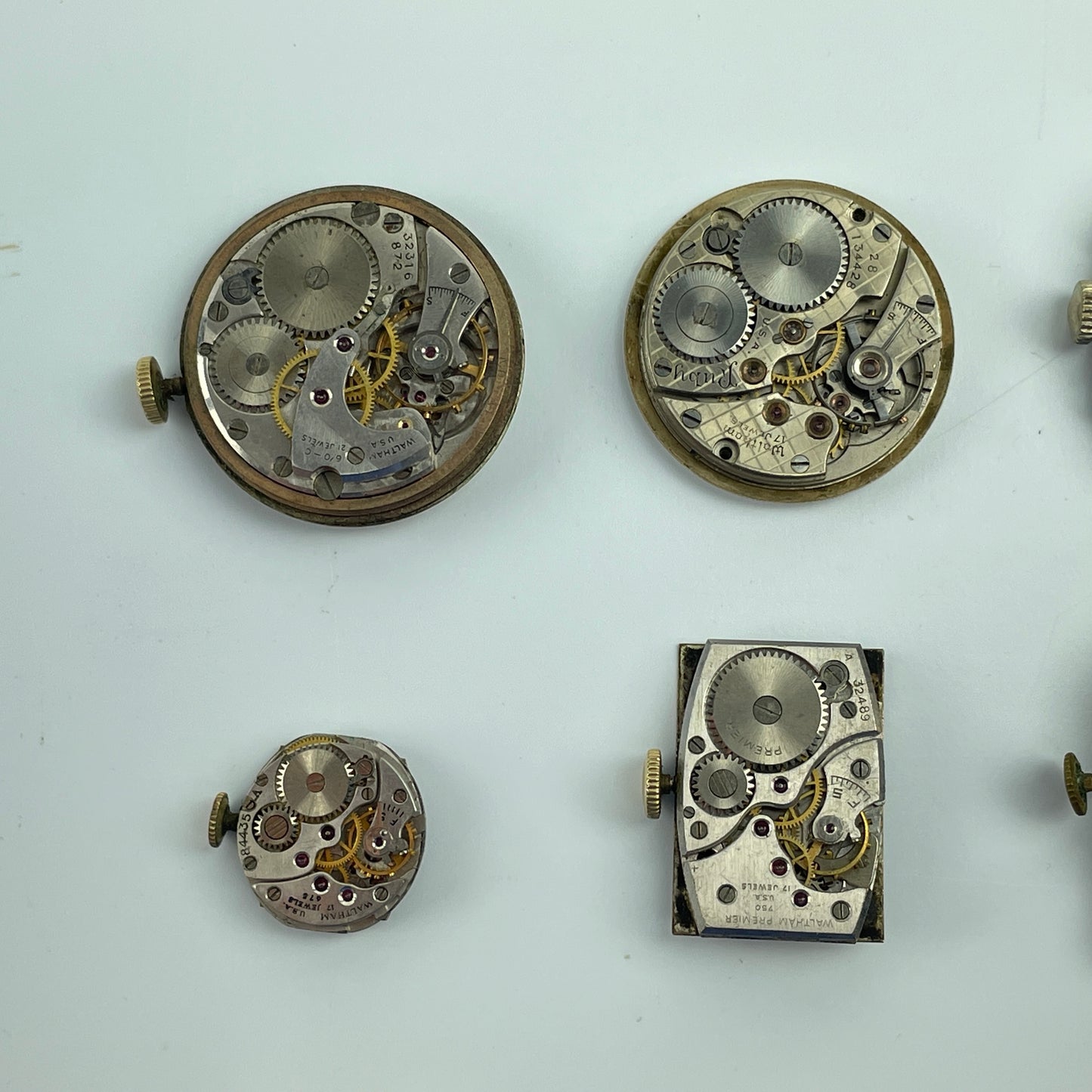 Lot 29- Waltham Vintage Mechanical Wristwatch Movements