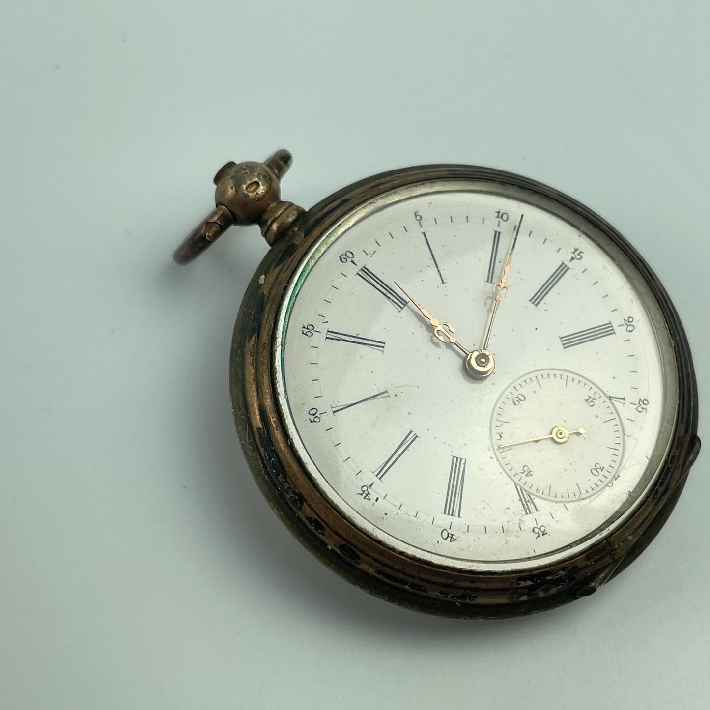 Lot 30- Swiss Vintage Mechanical Silver & Gold Lapel & Pocket Watch