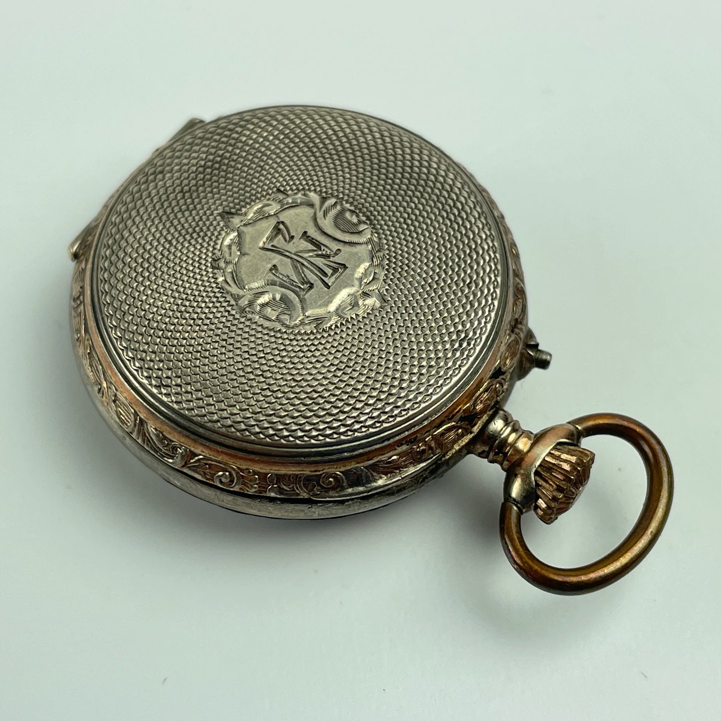Lot 30- Swiss Vintage Mechanical Silver & Gold Lapel & Pocket Watch