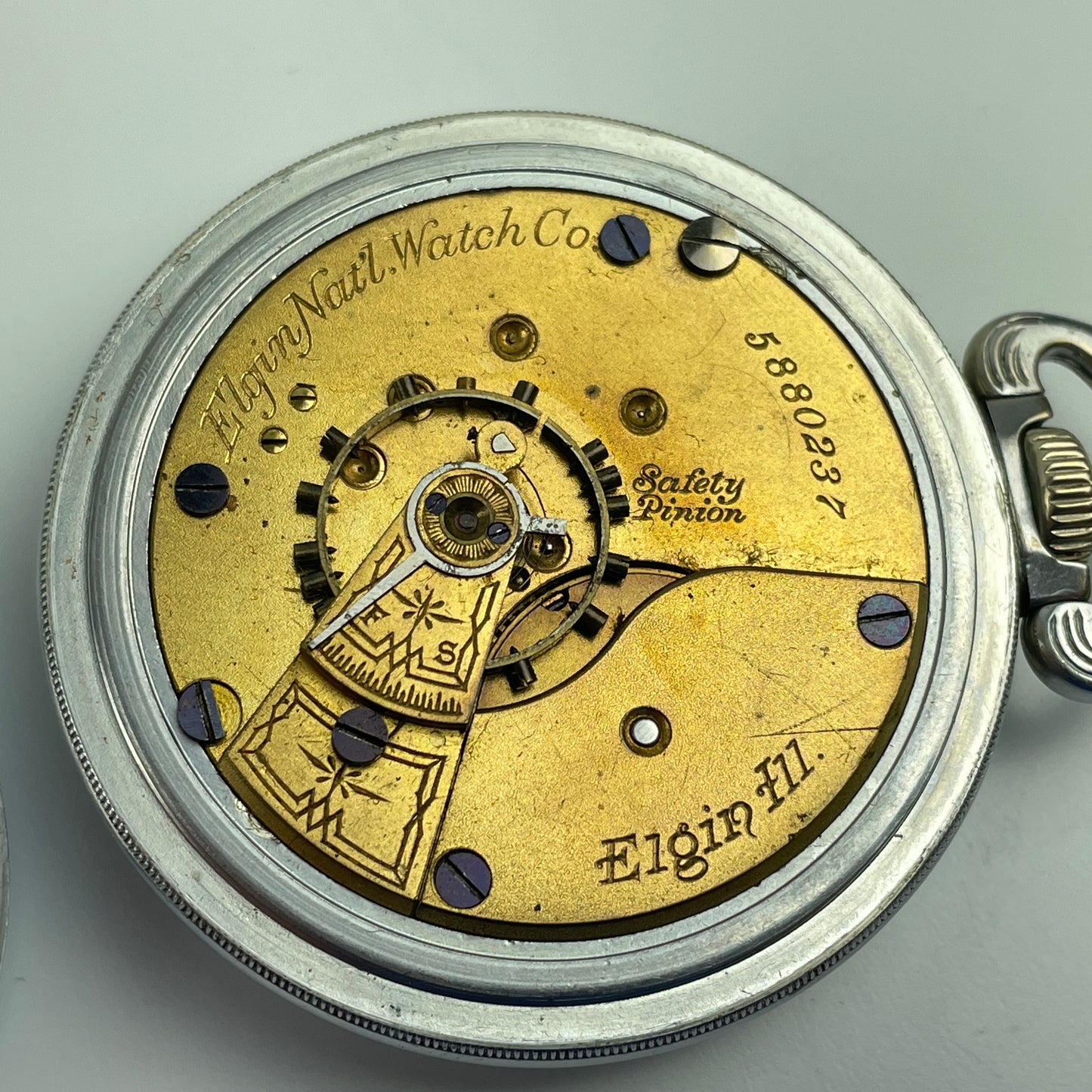 Lot 31- Elgin 18 Size open face Pocket Watch