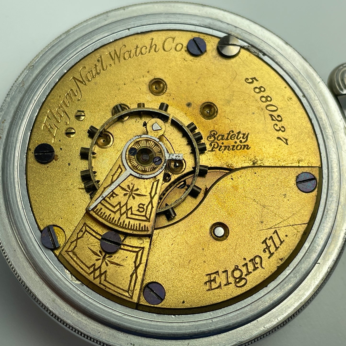 Lot 31- Elgin 18 Size open face Pocket Watch