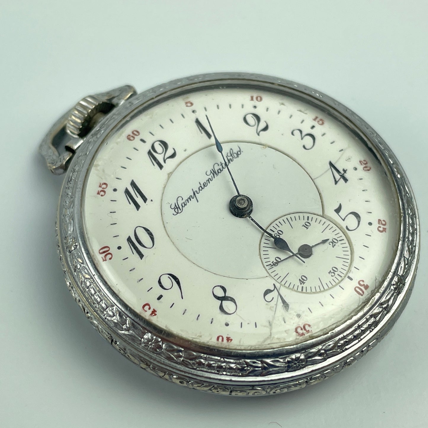 Lot 33- Hampden 16 Size 17 Jewel Pocket Watch