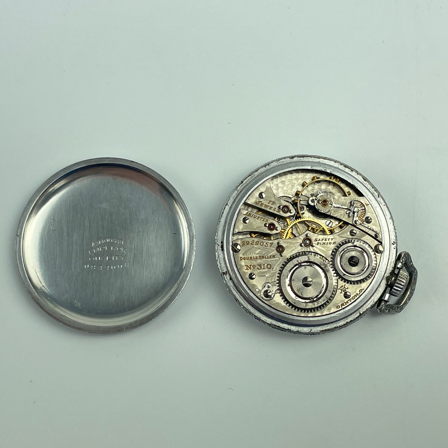 Lot 33- Hampden 16 Size 17 Jewel Pocket Watch