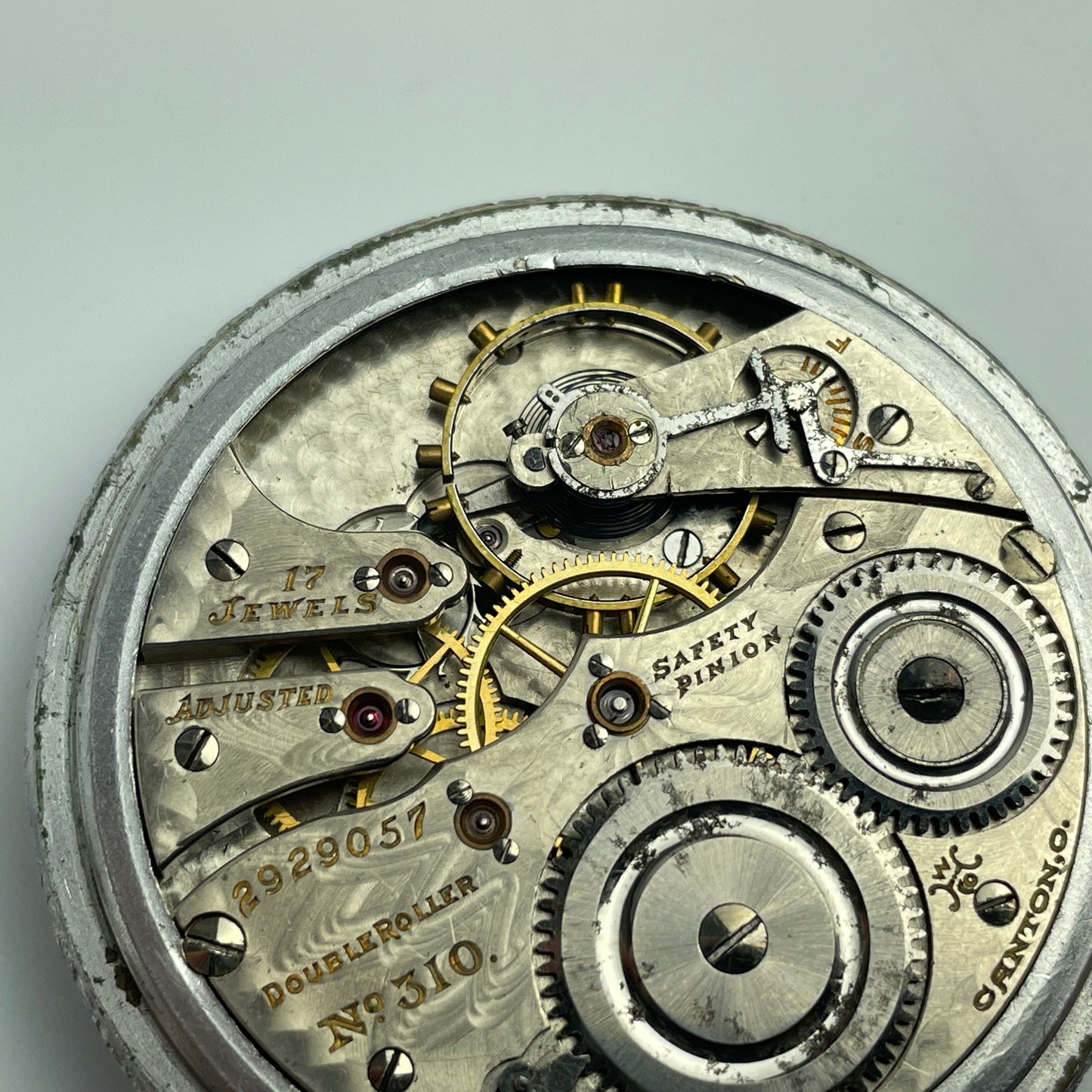Lot 33- Hampden 16 Size 17 Jewel Pocket Watch