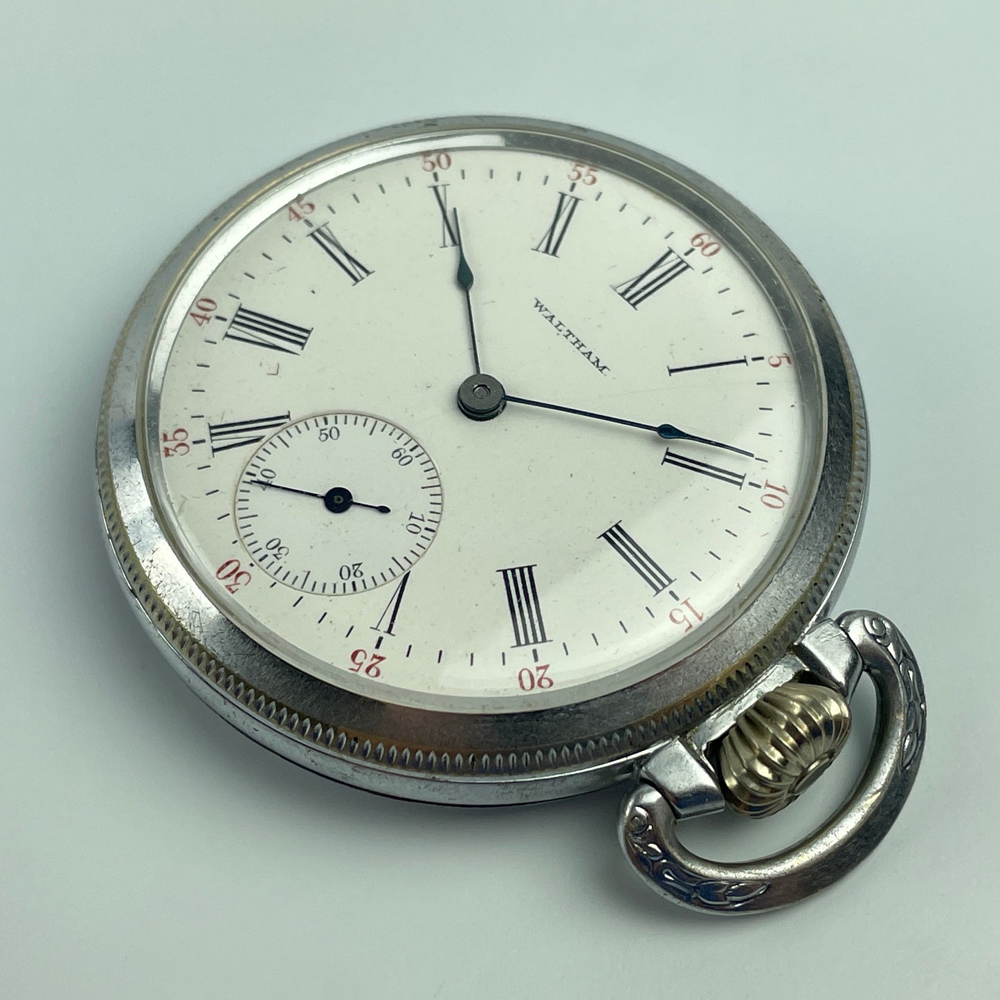 Lot 34- Waltham 16 Size Open Face Pocket Watch