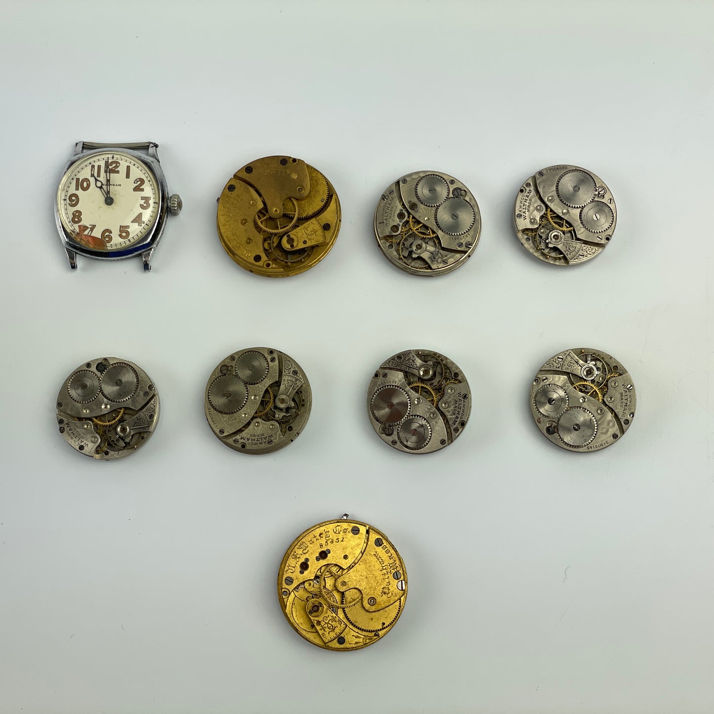 Lot 35- Waltham & U.S. Waltham Watch Co. Movements