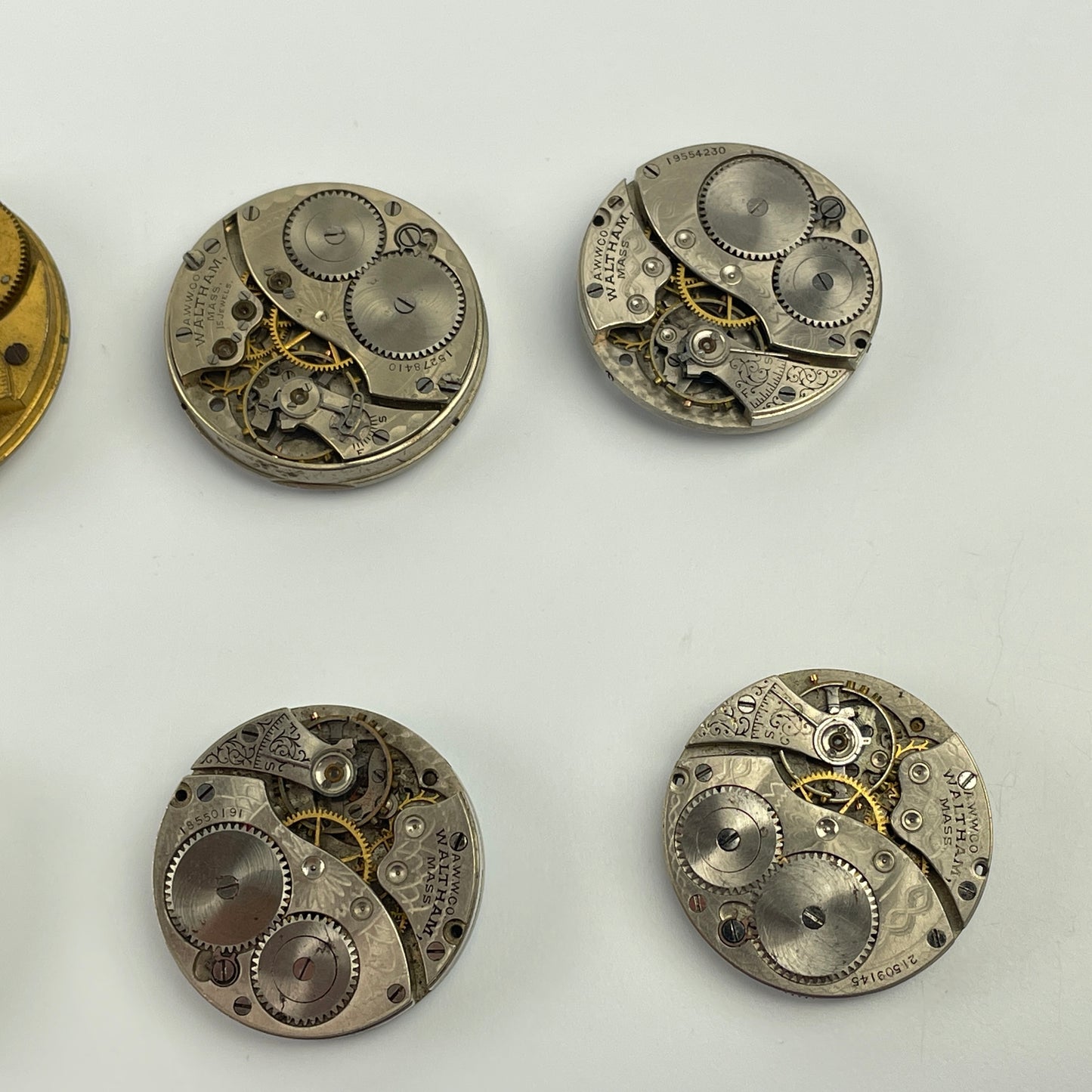 Lot 35- Waltham & U.S. Waltham Watch Co. Movements
