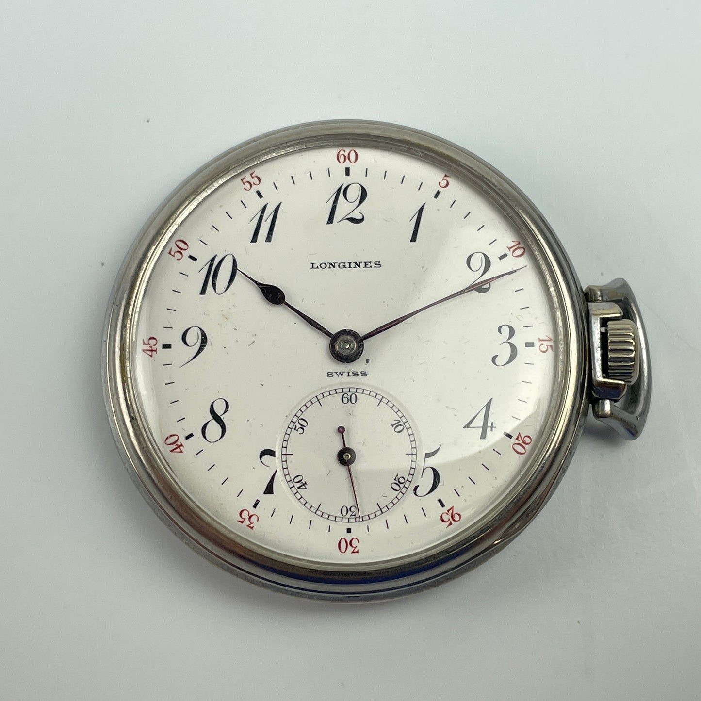 Lot 36- Longines 17 Ligne Open Face Pocket Watch