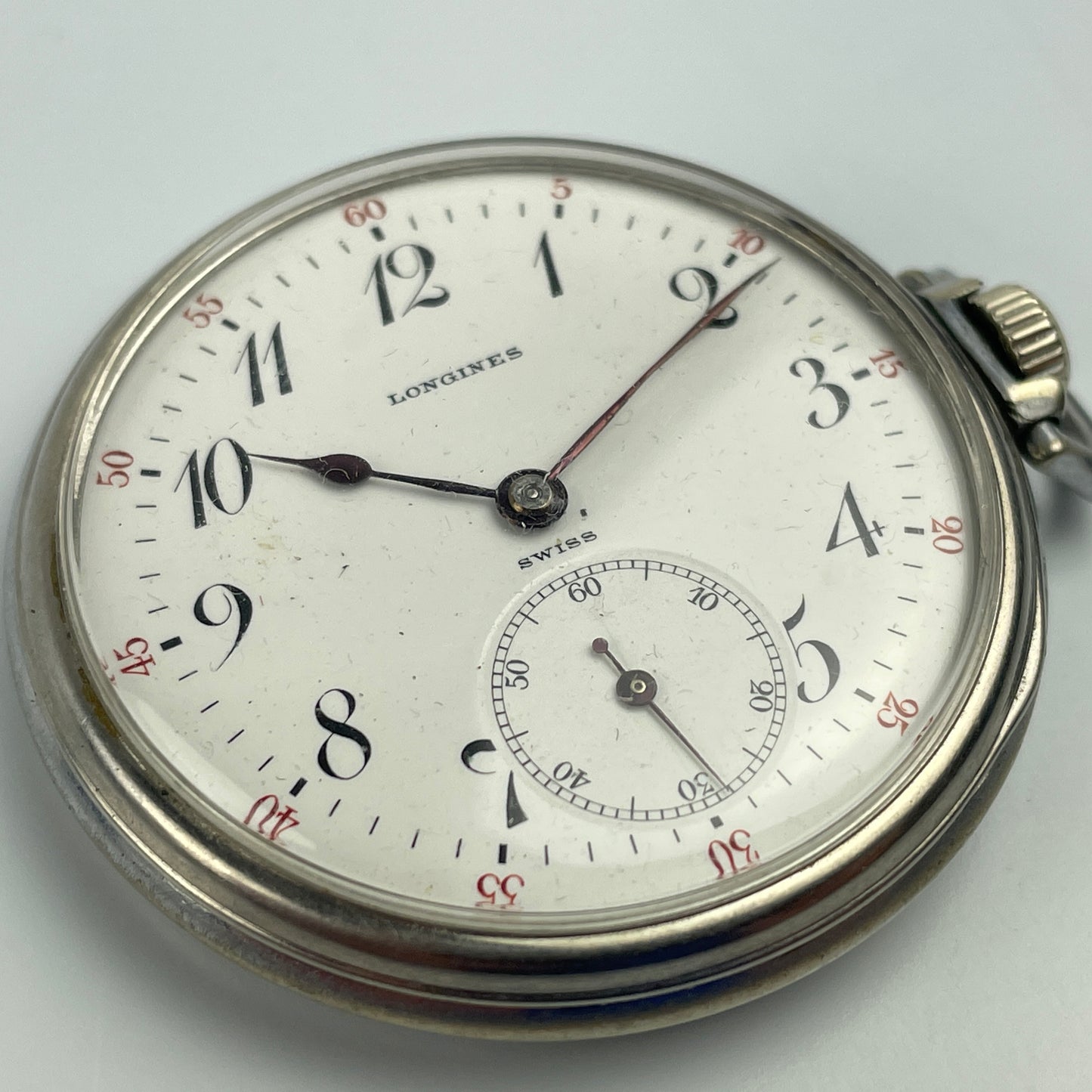Lot 36- Longines 17 Ligne Open Face Pocket Watch